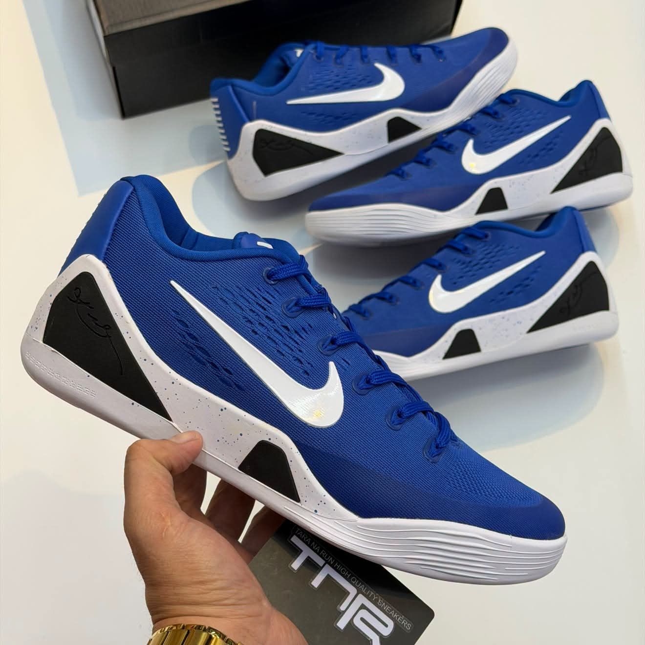 清爽蓝白质感！Nike Kobe9 EM Low，低帮轻量化曼巴实战篮球鞋