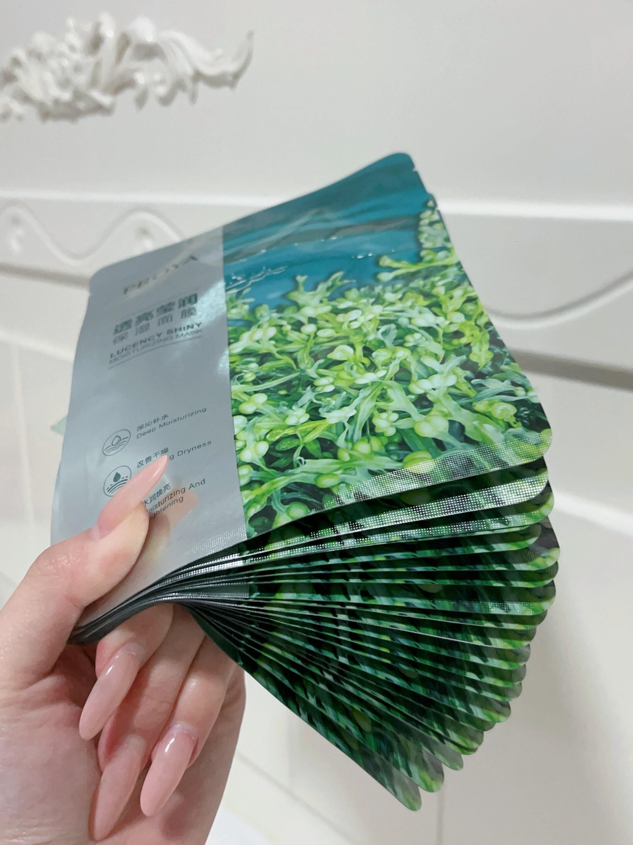 日常囤货面膜!珀莱雅小球藻,补水舒缓改善干燥起皮