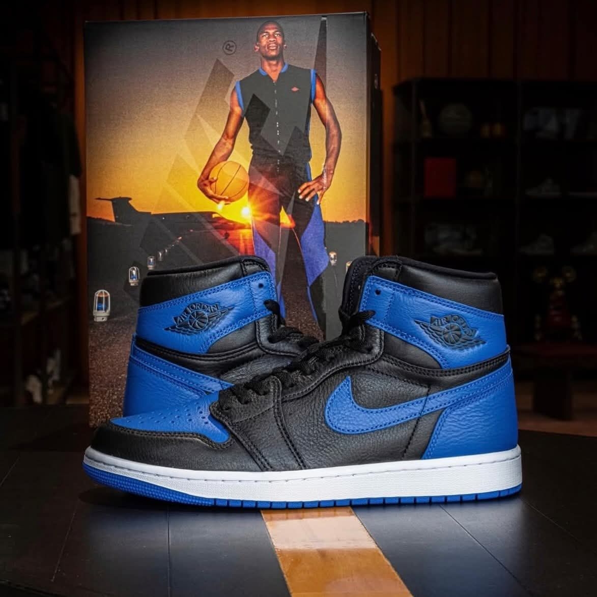 Air Jordan 1 黑蓝，经典皇家蓝 AJ1 气场十足