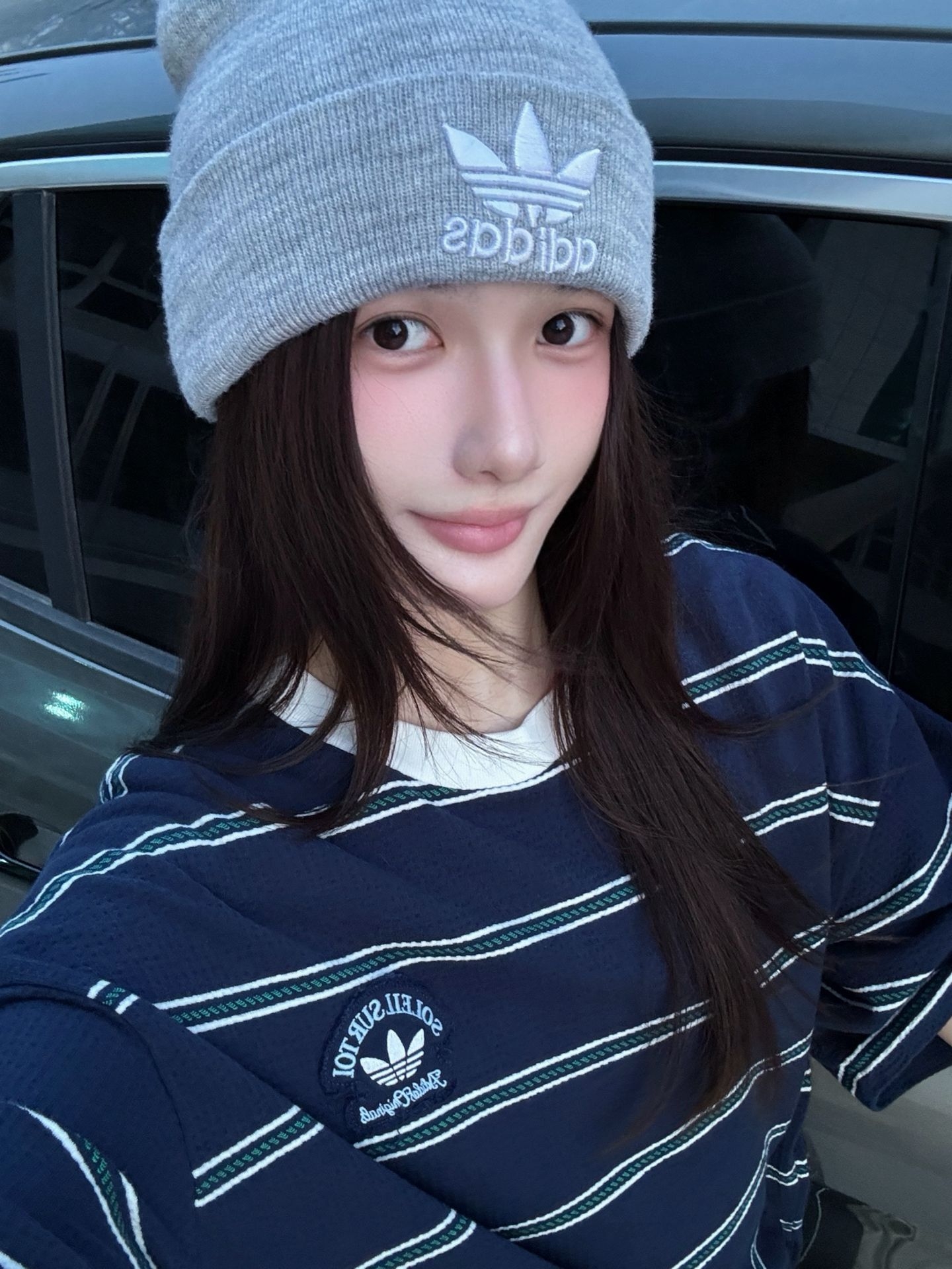 条纹休闲一套🔵⚪️