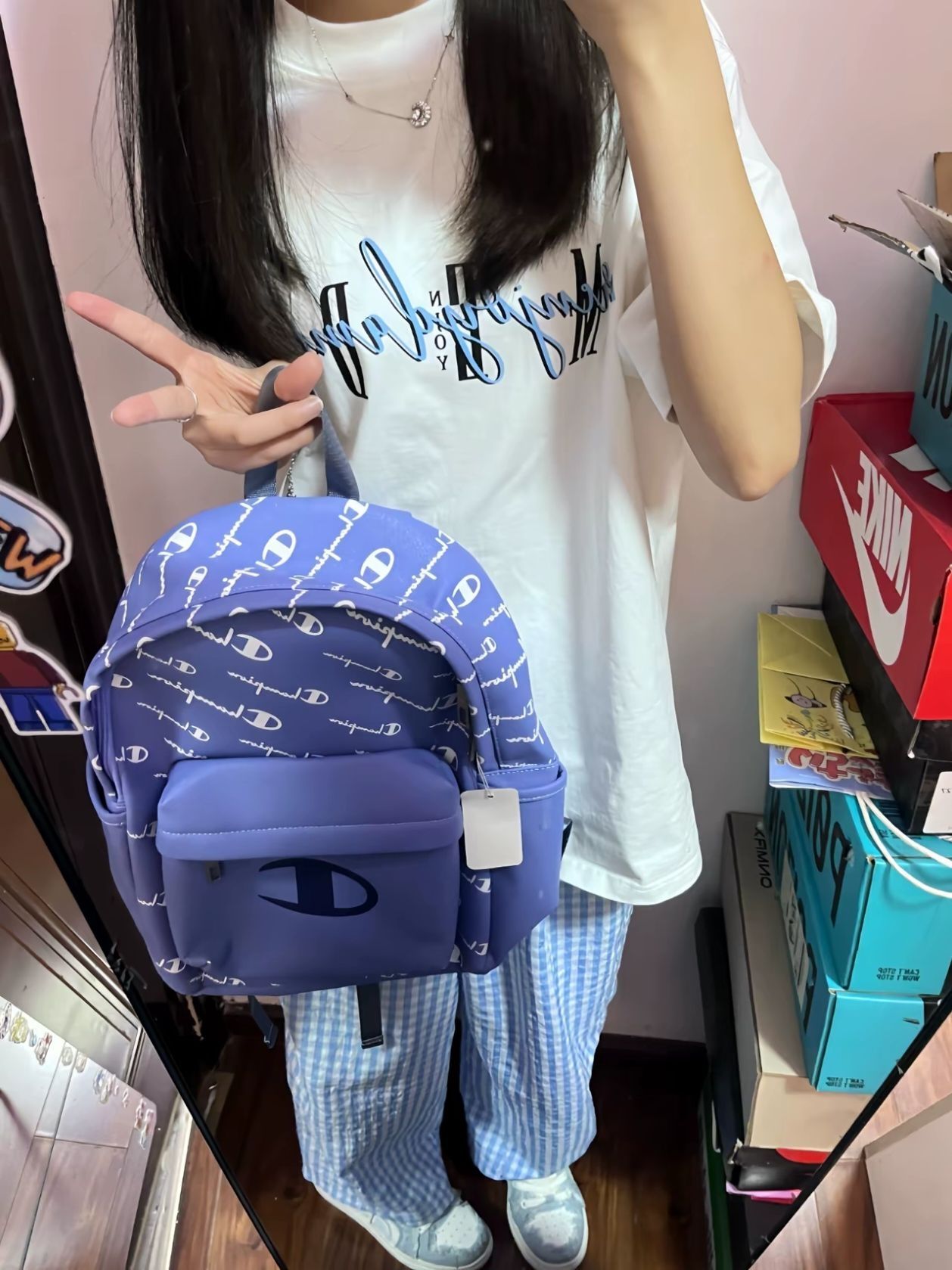 不懂一身蓝的有困难啦