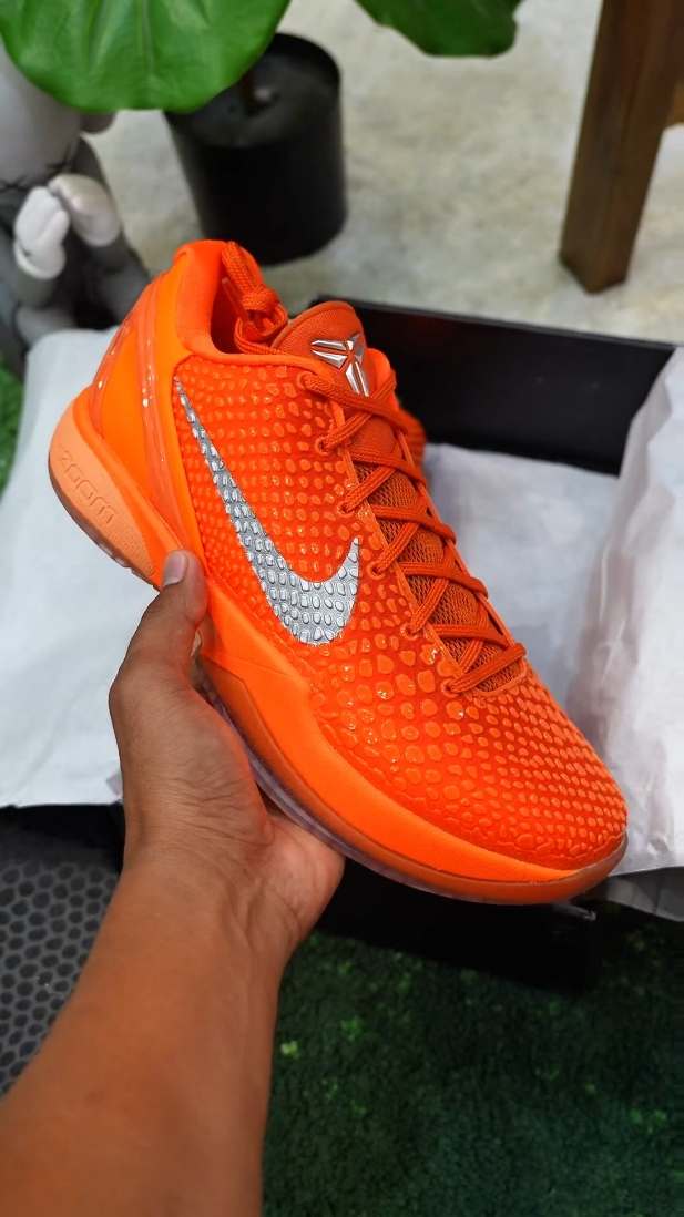 科比 6 全橙 纯橙爆鳞 Kobe 6 亮眼橙色实战篮球鞋
