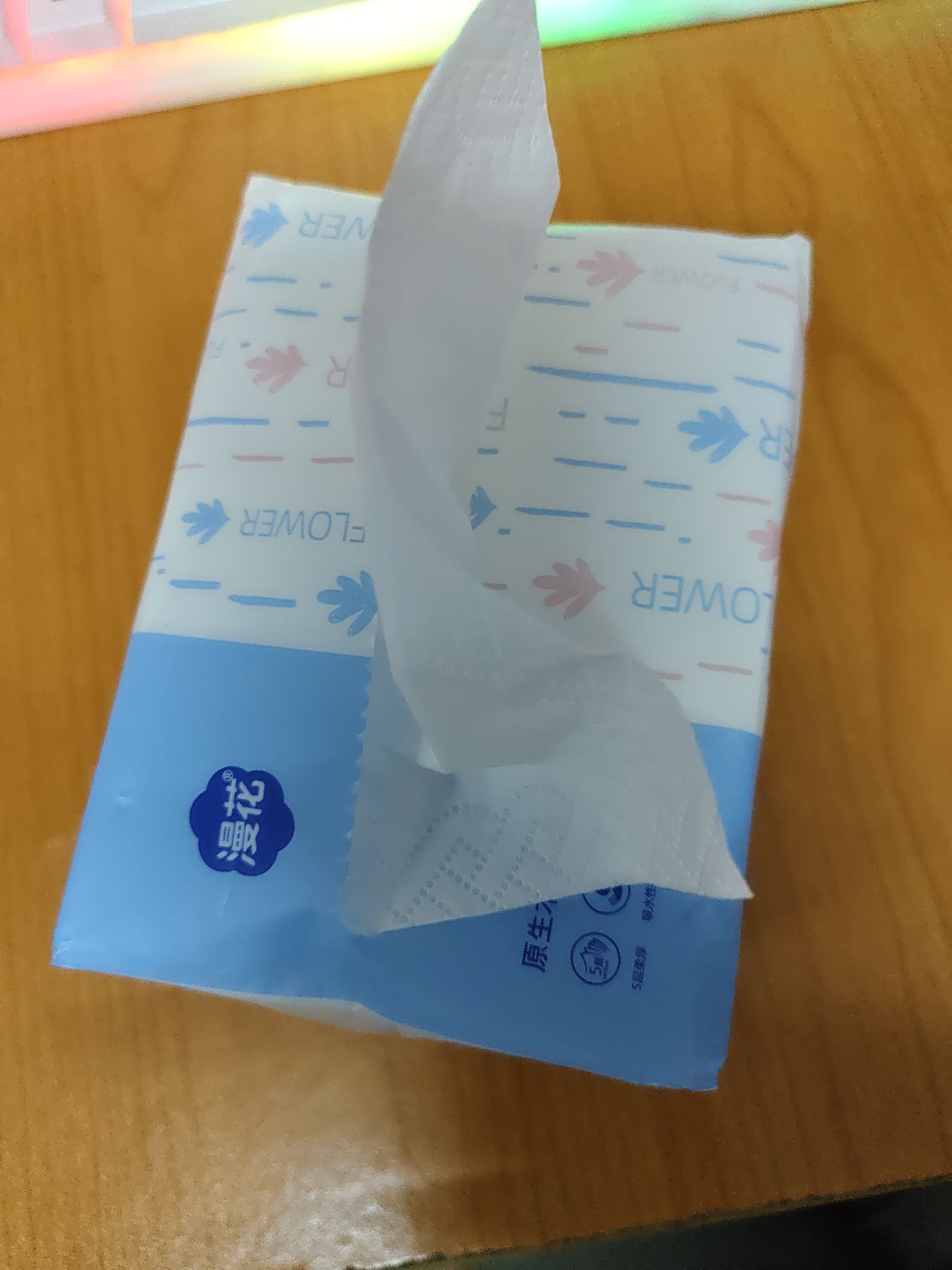 这个蓝色系纸巾颜值太高了!漫花纸巾分享