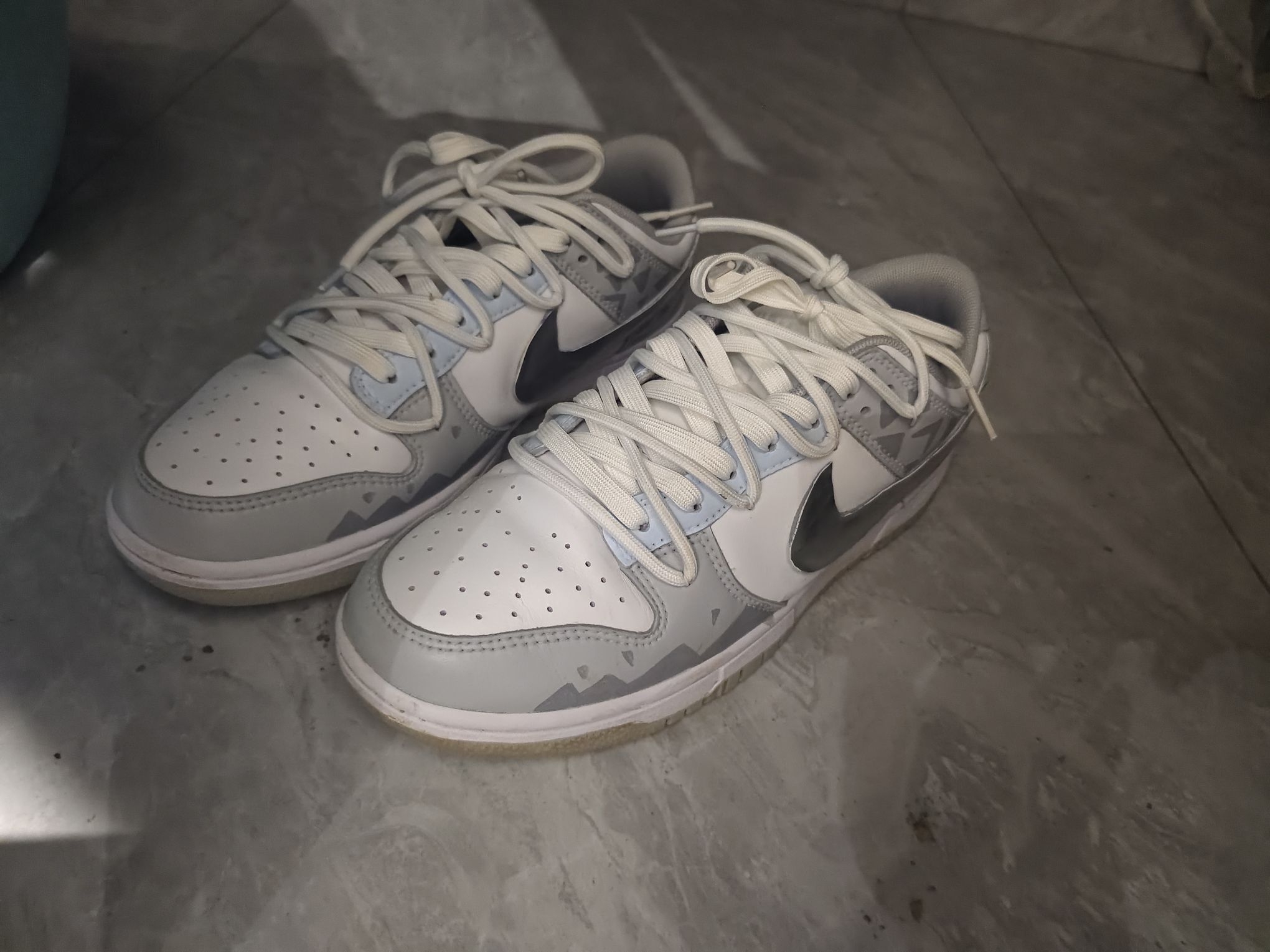 Nike DUNK灰蓝配色，日常百搭板鞋分享