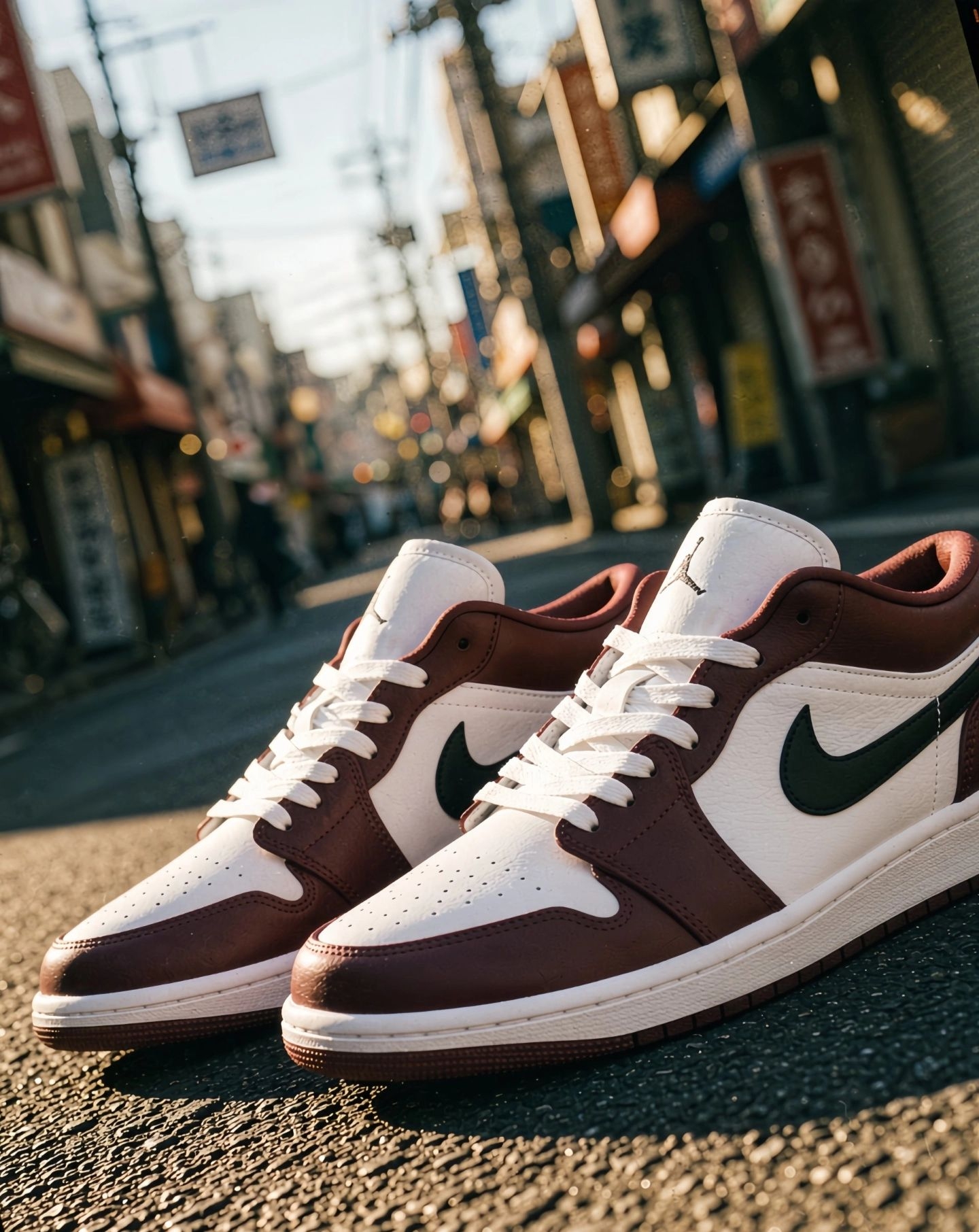 AJ1 Low 酒红白｜复古美拉德风🍂