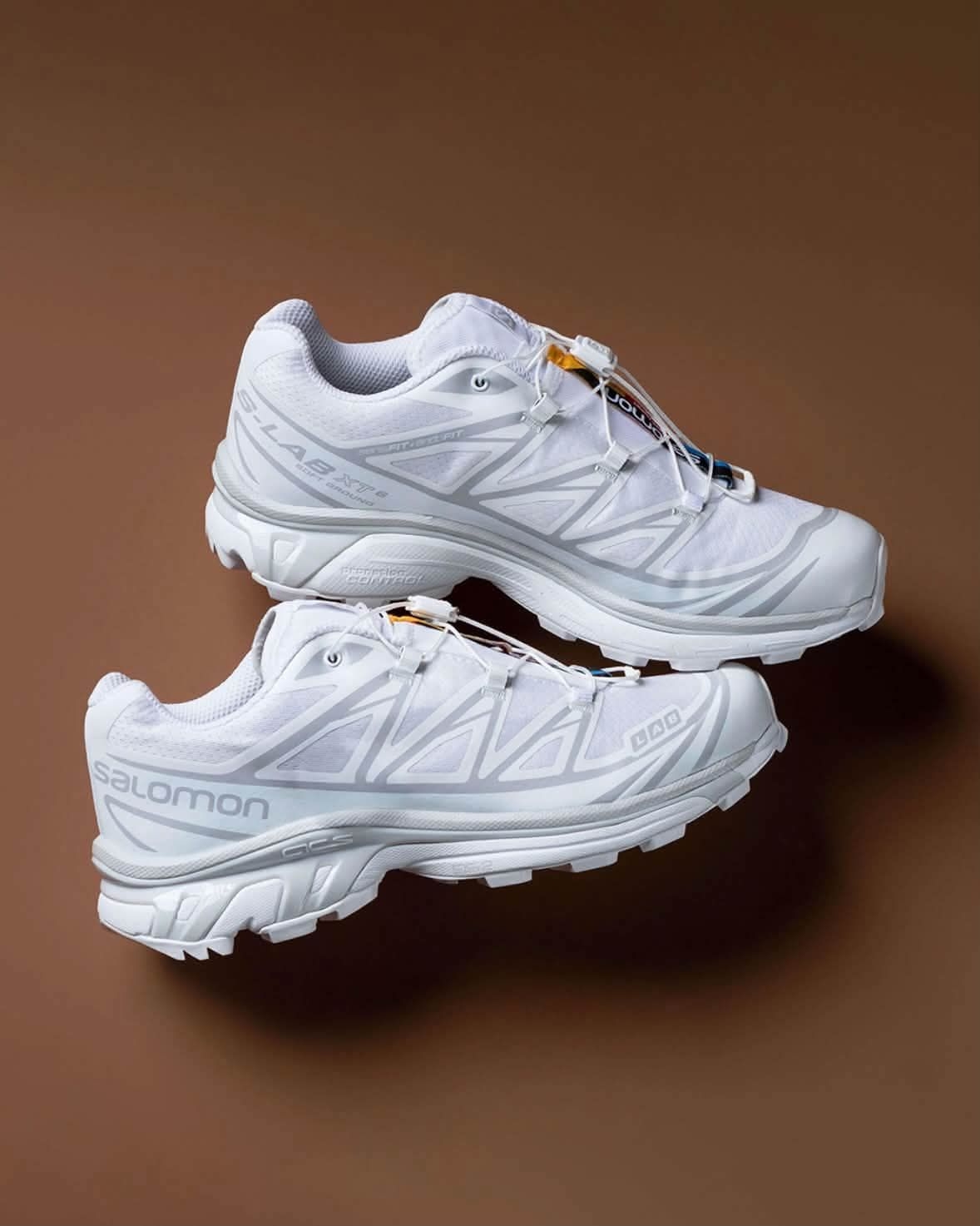 Salomon XT‑6 白灰，纯净山系跑鞋上新