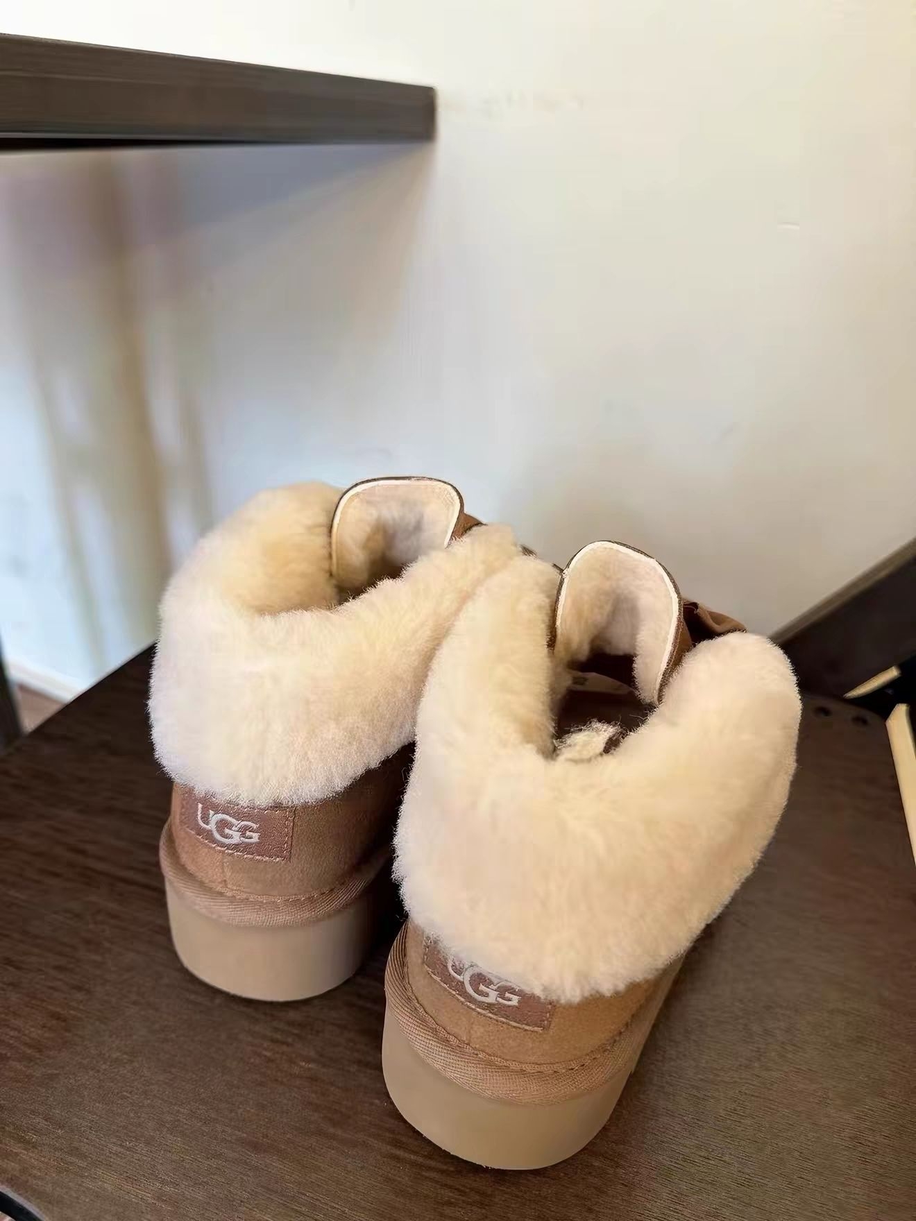 波浪厚底雪地靴|翻领蝴蝶结巨显腿细 🎀