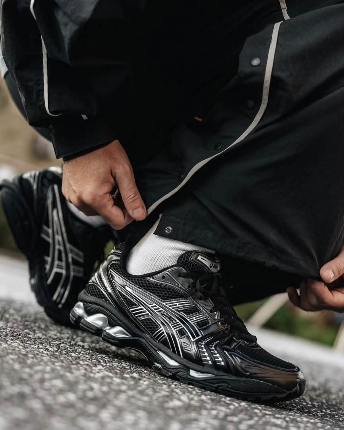 暗黑机械风！ASICS Kayano14黑银上脚鉴赏