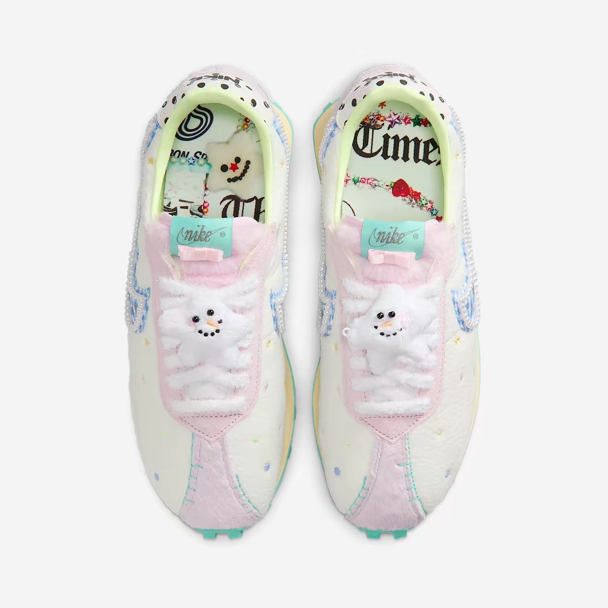 . 少女心拉满💖Nike可爱雪人装饰复古德训鞋