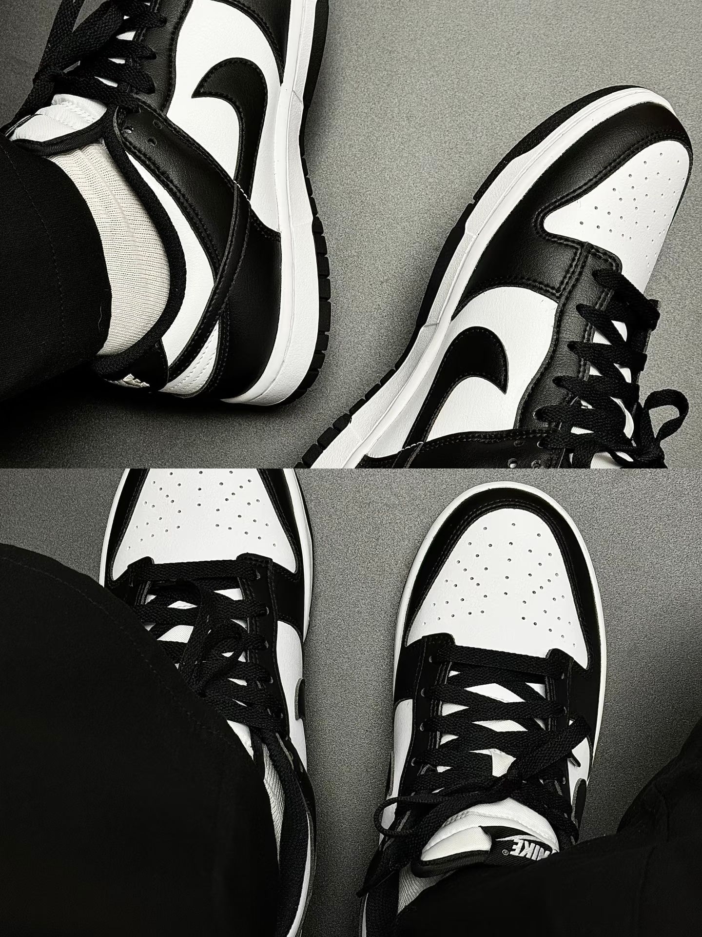球鞋常青款｜Nike Dunk黑白熊猫低帮，百搭不出错🐼