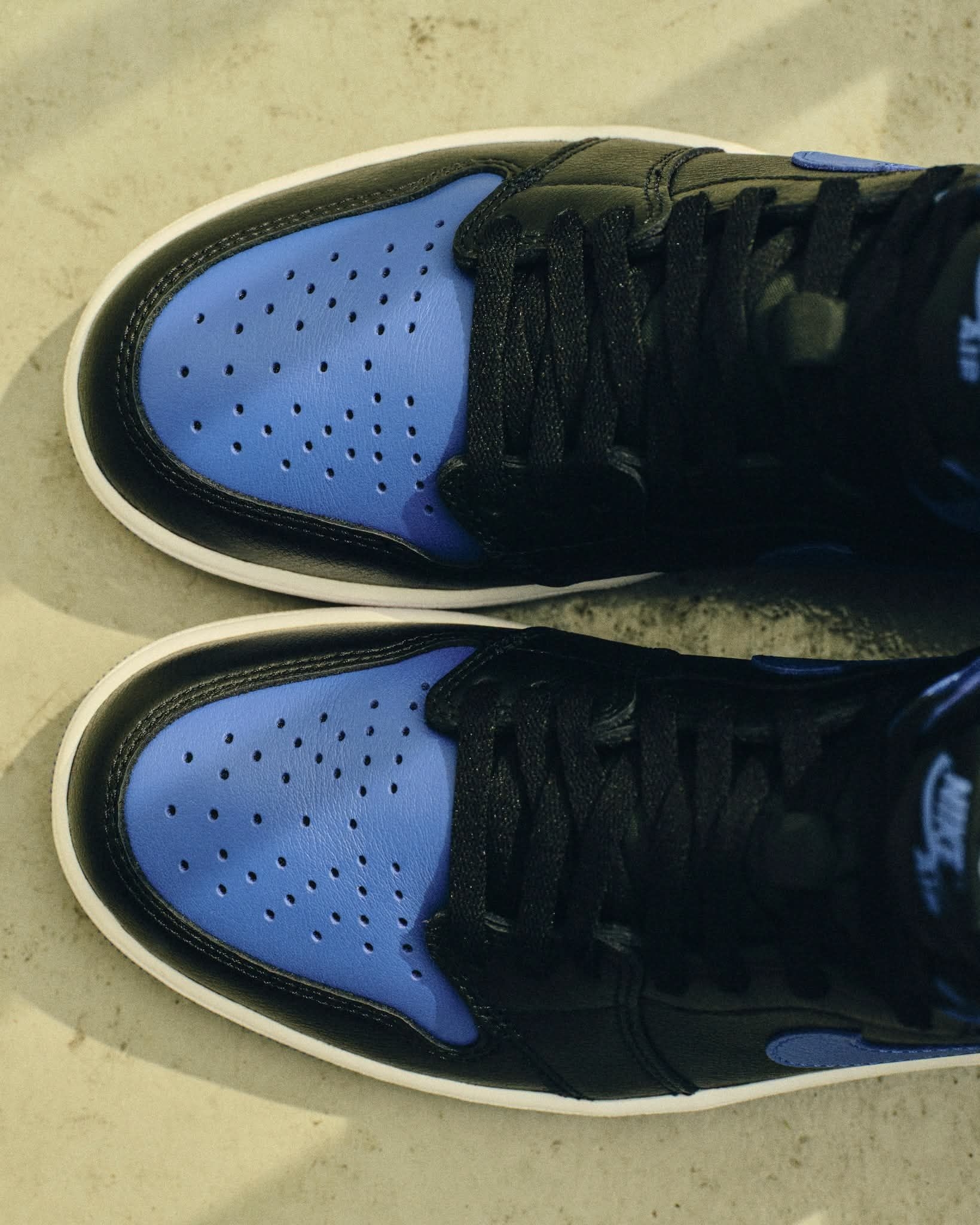 AJ1黑蓝皇家蓝|经典皇家蓝AJ1高清实拍深度解析