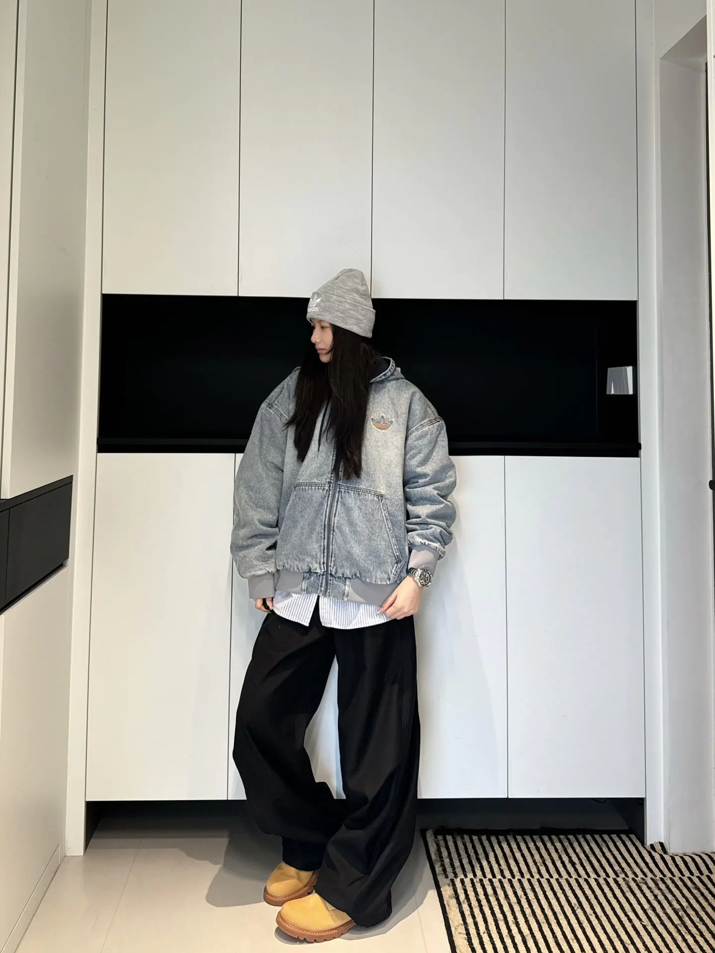 牛仔夹克✖️机械表搭配硬核帅气!!!