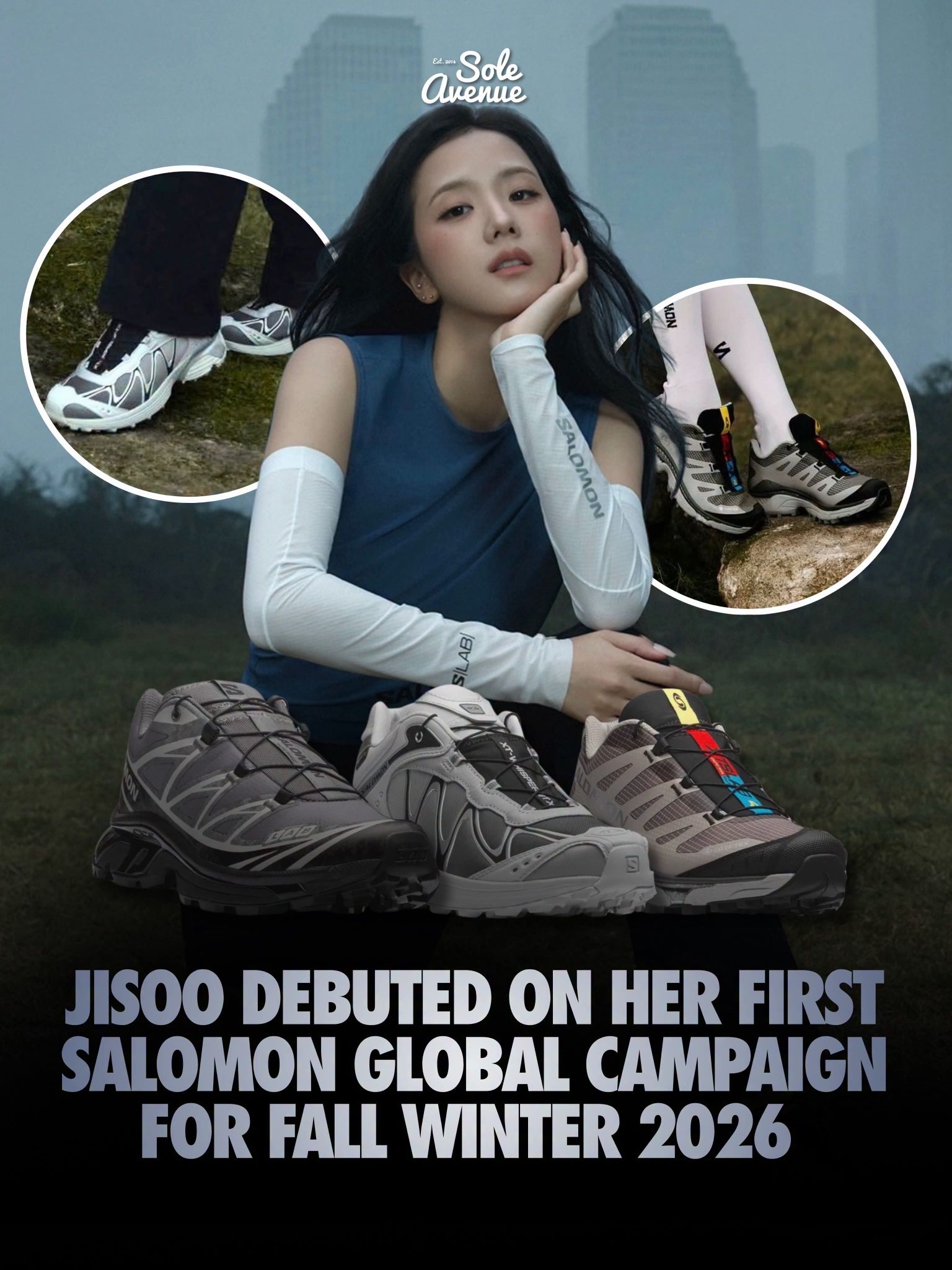 Jisoo官宣萨洛蒙XT‑6！2026秋冬全球 campaign上线