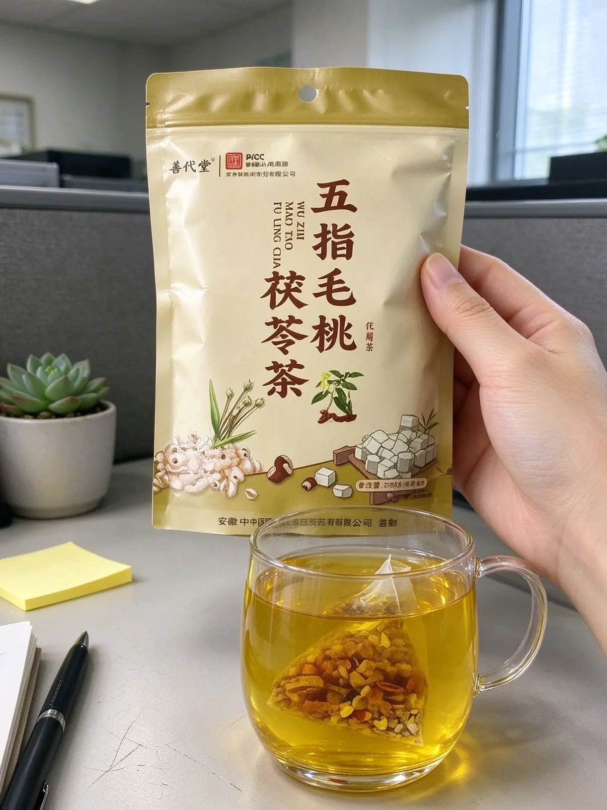 善代堂五指毛桃茯苓茶,红豆薏米健脾祛湿茶包