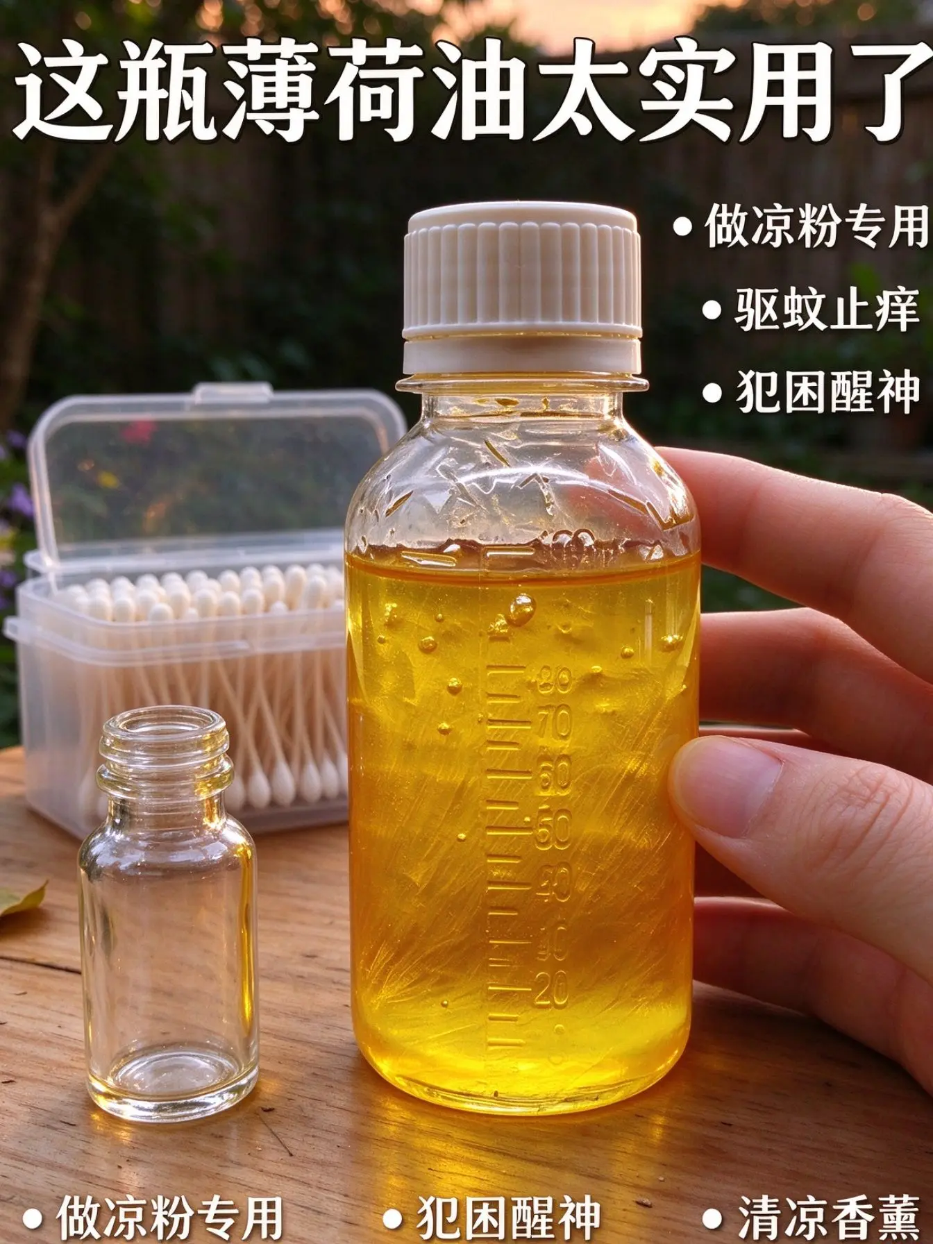 纯薄荷油凉粉食用,驱蚊止痒提神沐浴香薰