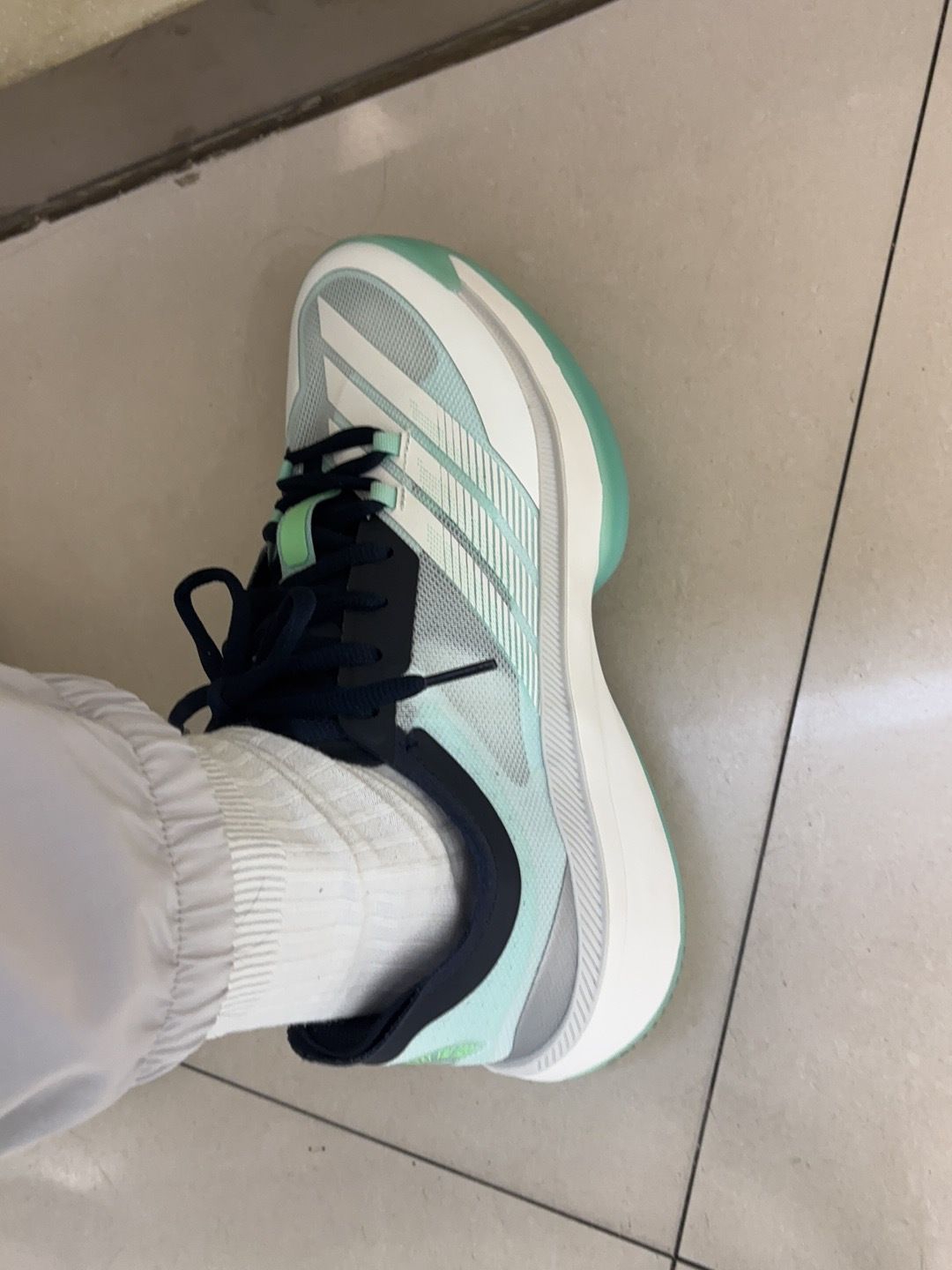Adizero Select 3.0 白青配色实战分享