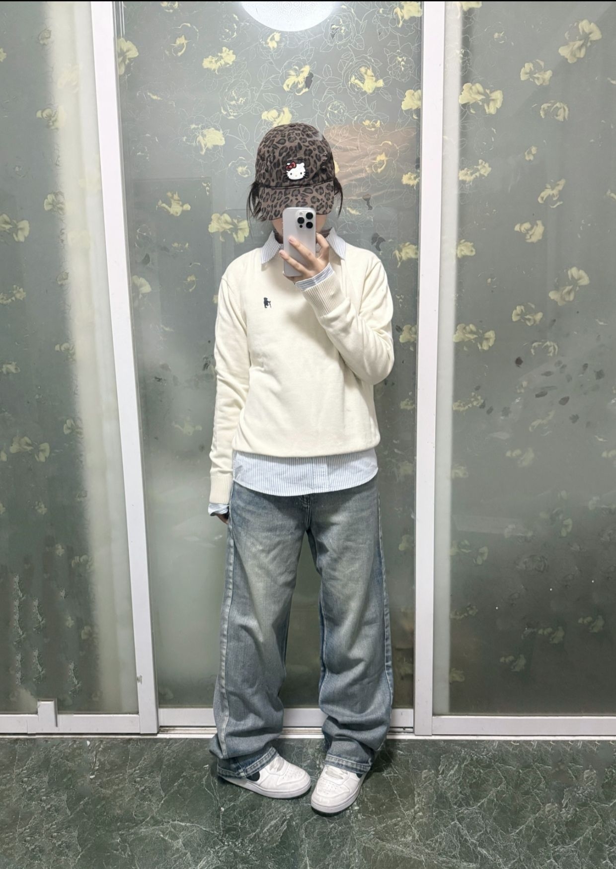 蓝莓千层➕小熊🤍毛衣叠穿奶呼呼好有层次感