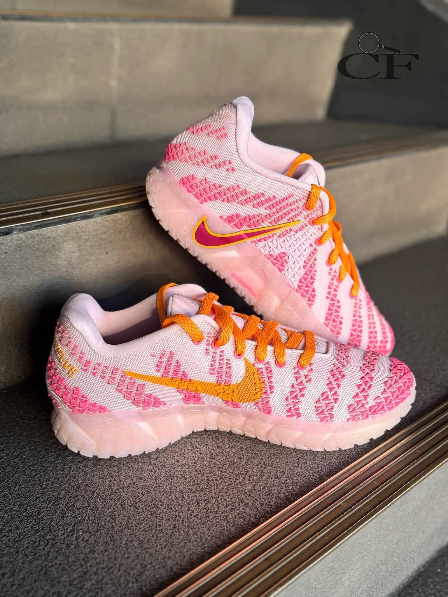 粉橙暴击💥Nike JA3莫兰特3代全新樱花粉配色太甜了