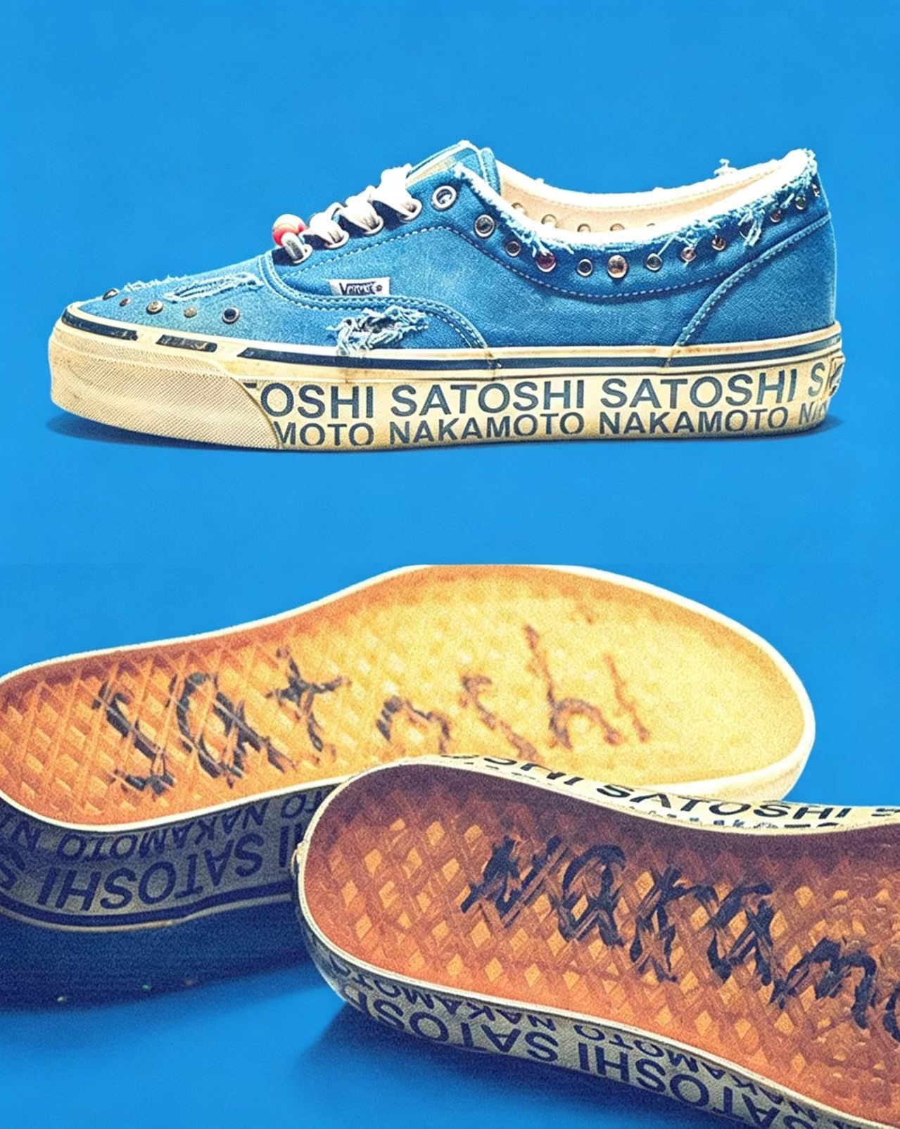 宝石派对!Satoshi Nakamoto × Vans Era95,破坏毛边+彩钻元素氛围感