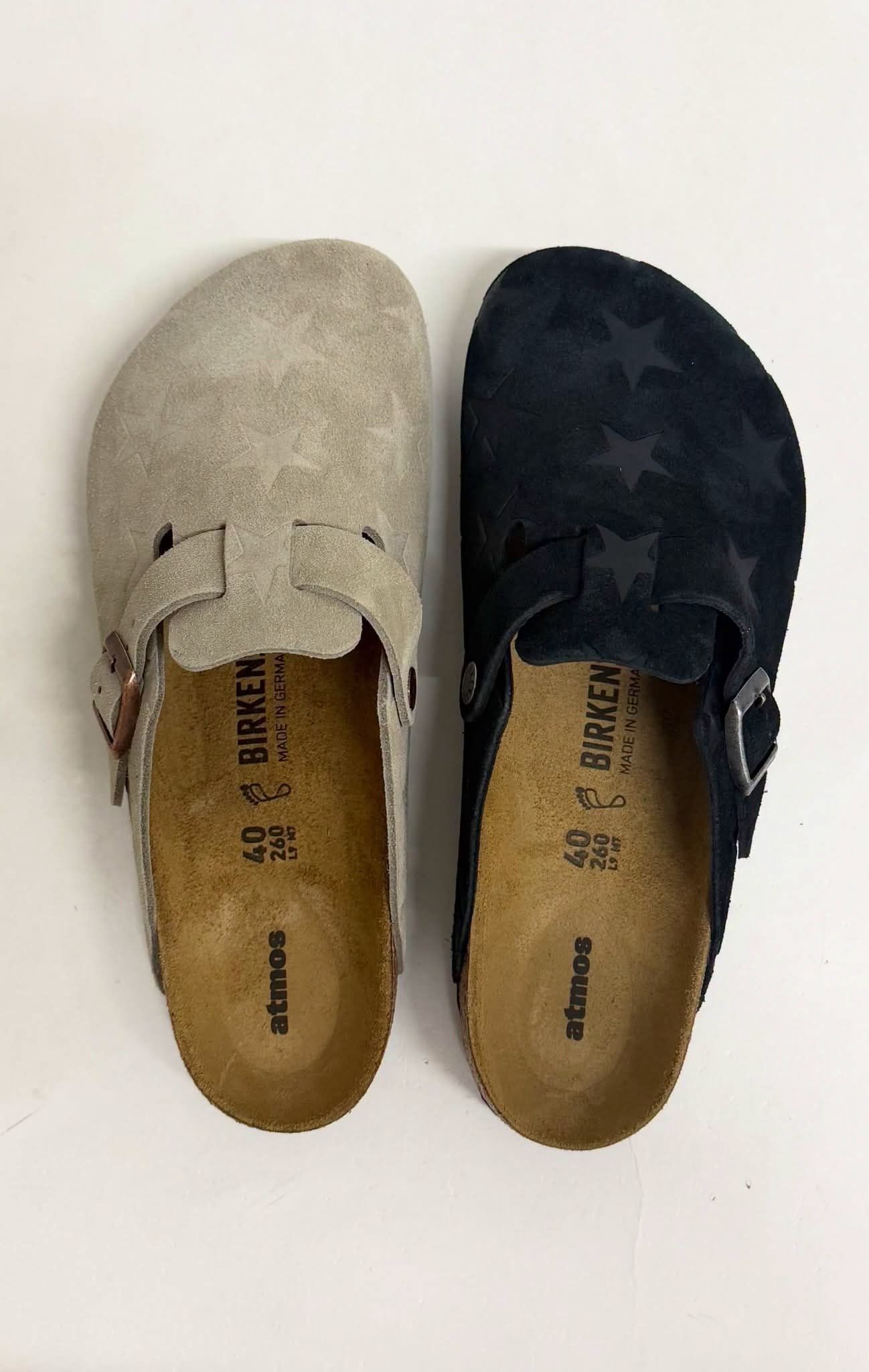 星星限定✨Birkenstock Boston × atmos联名勃肯半拖太有格调