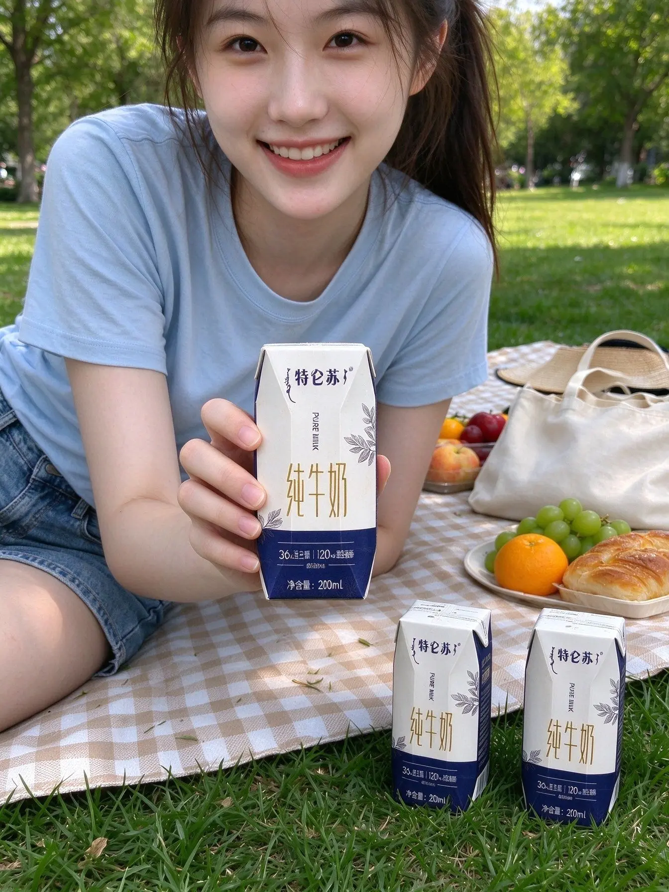 特仑苏纯牛奶 200ml 十盒装 给学生的简易营养早餐