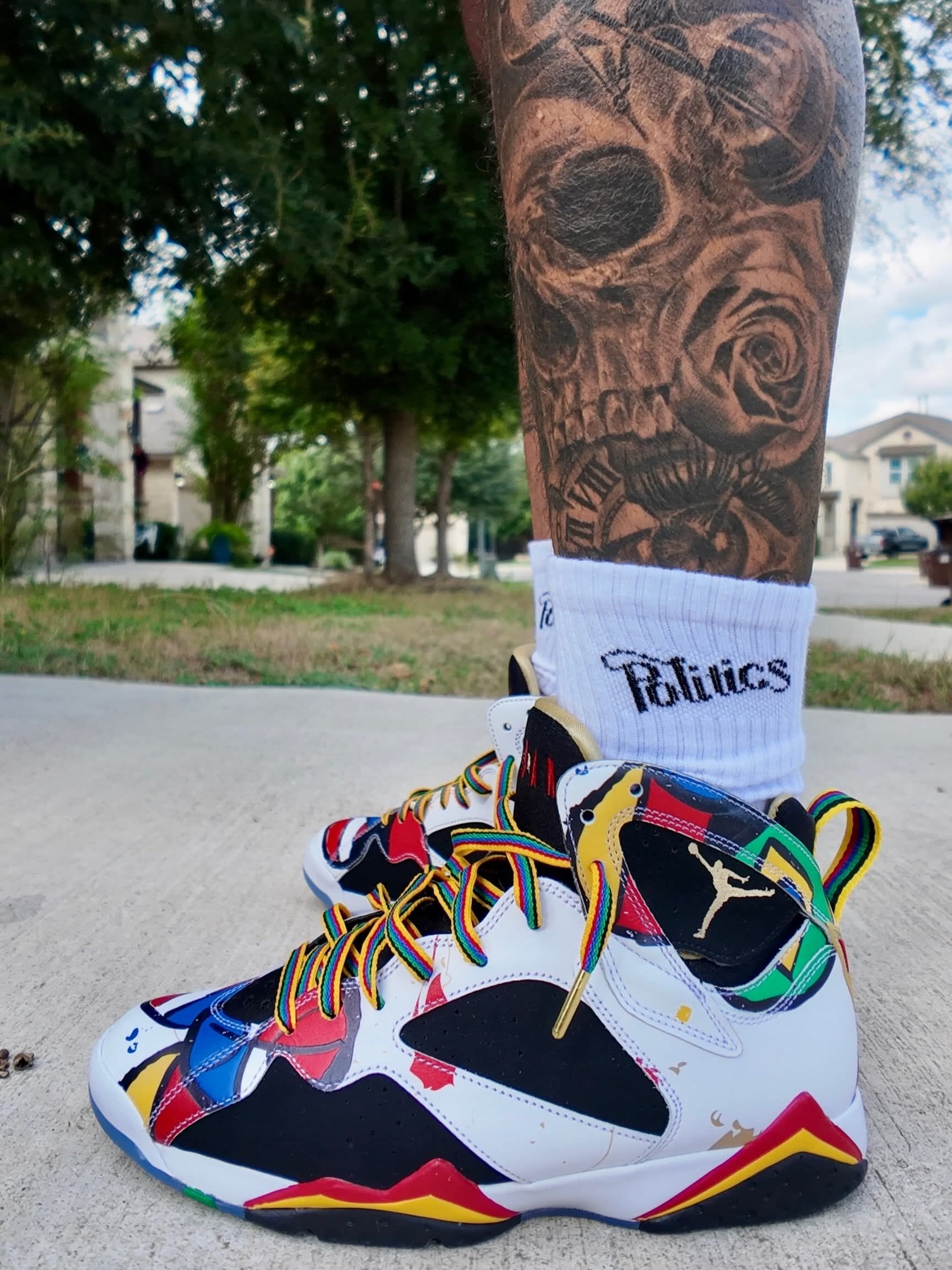 色彩炸裂🎨Air Jordan 7 巴黎艺术拼色太有艺术感