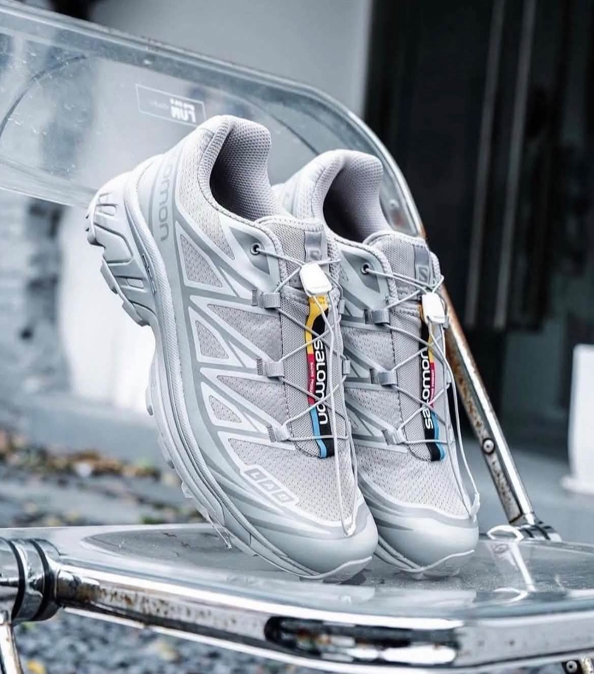 清冷白月光🤍Salomon XT‑6 冰川白太有质感