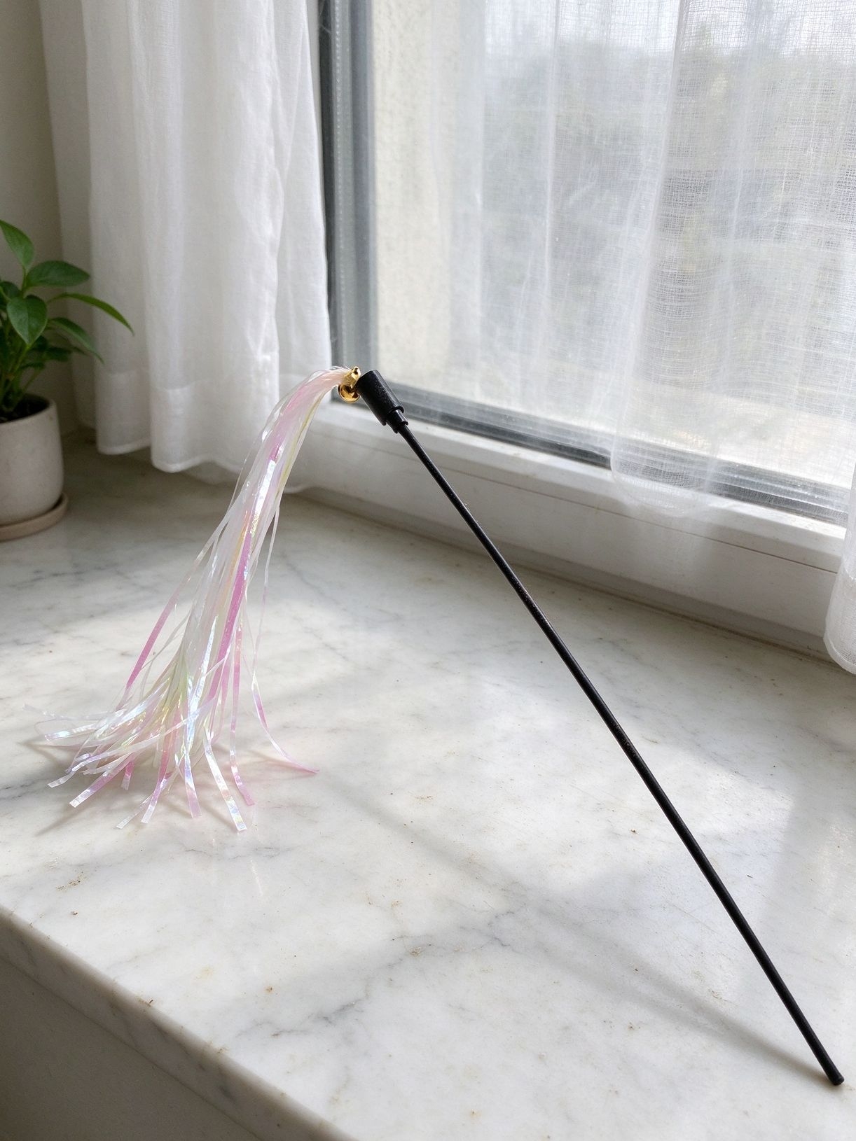 弹力手柄逗猫棒挥起来不累手