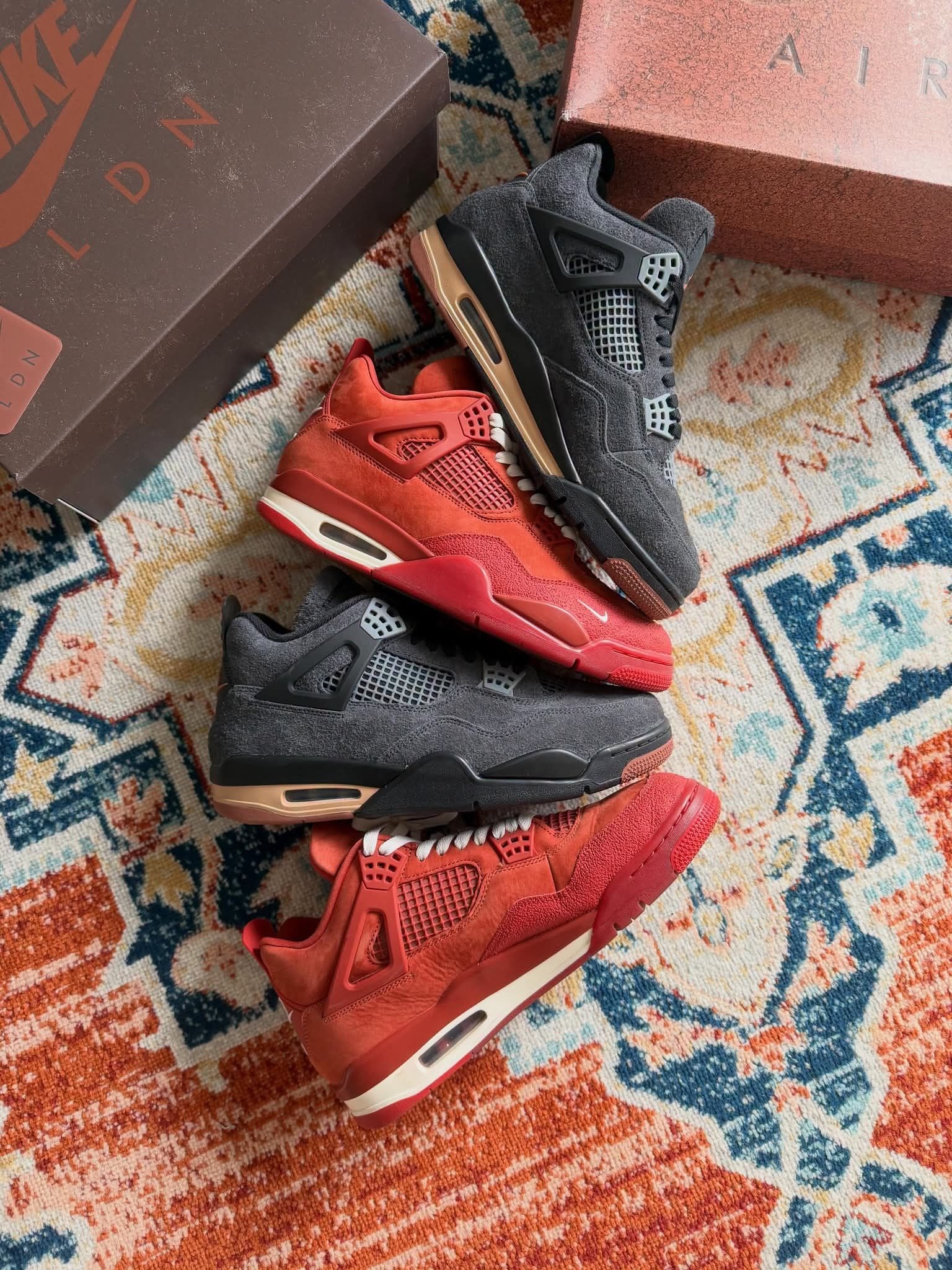 王炸组合🍂Air Jordan 4 London伦敦限定 红黑双煞齐出镜