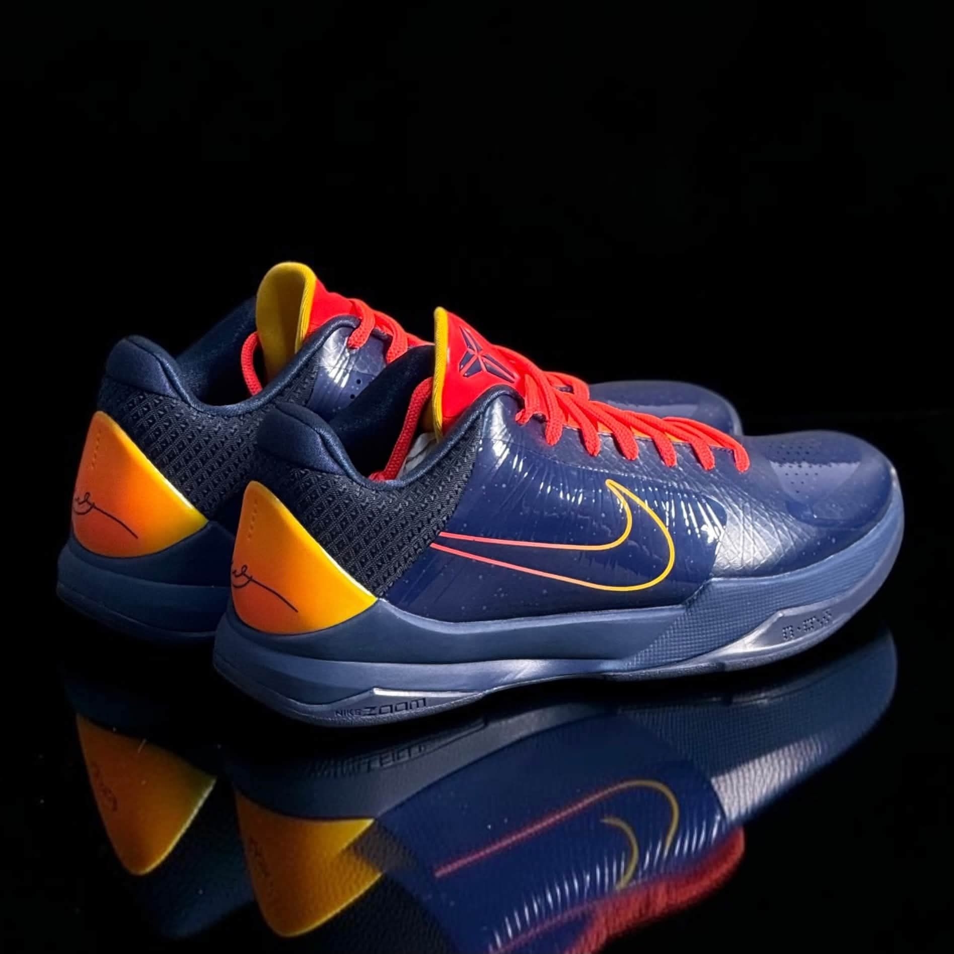 金州既视感💙Nike Kobe 5 科比5深蓝橙黄复古配色