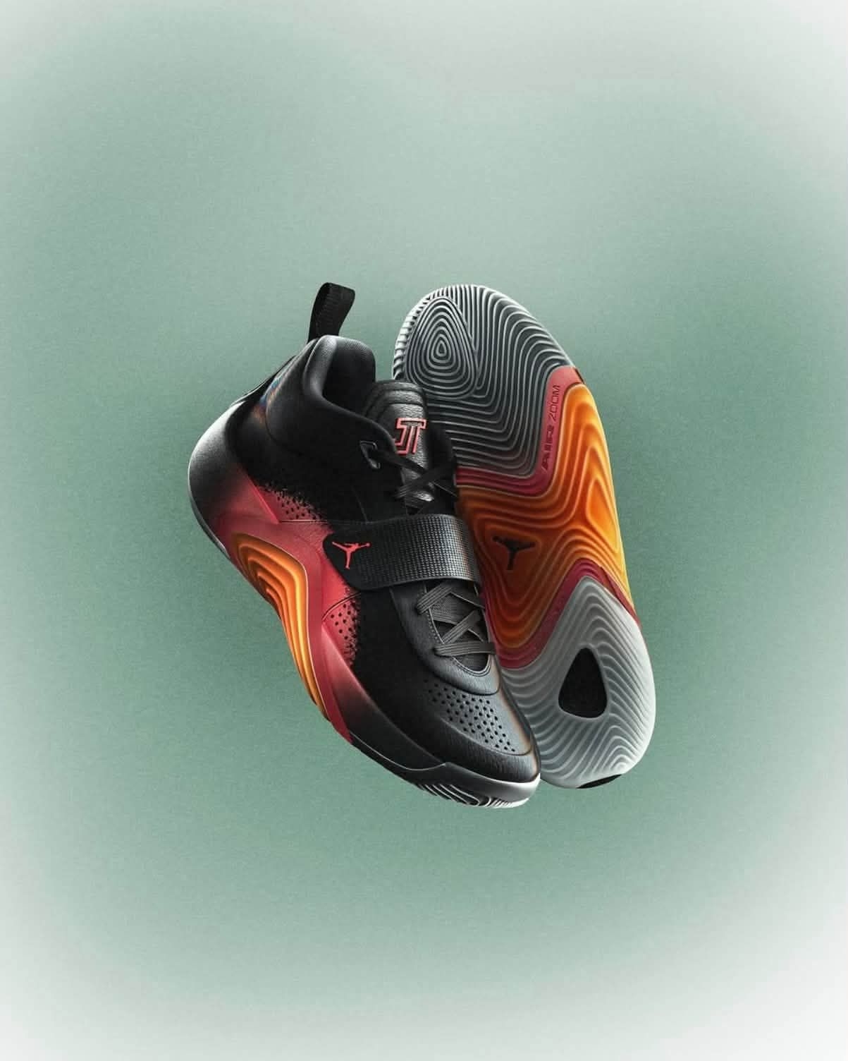 烈焰登场🔥Jordan Tatum 5 塔图姆5代黑橙渐变