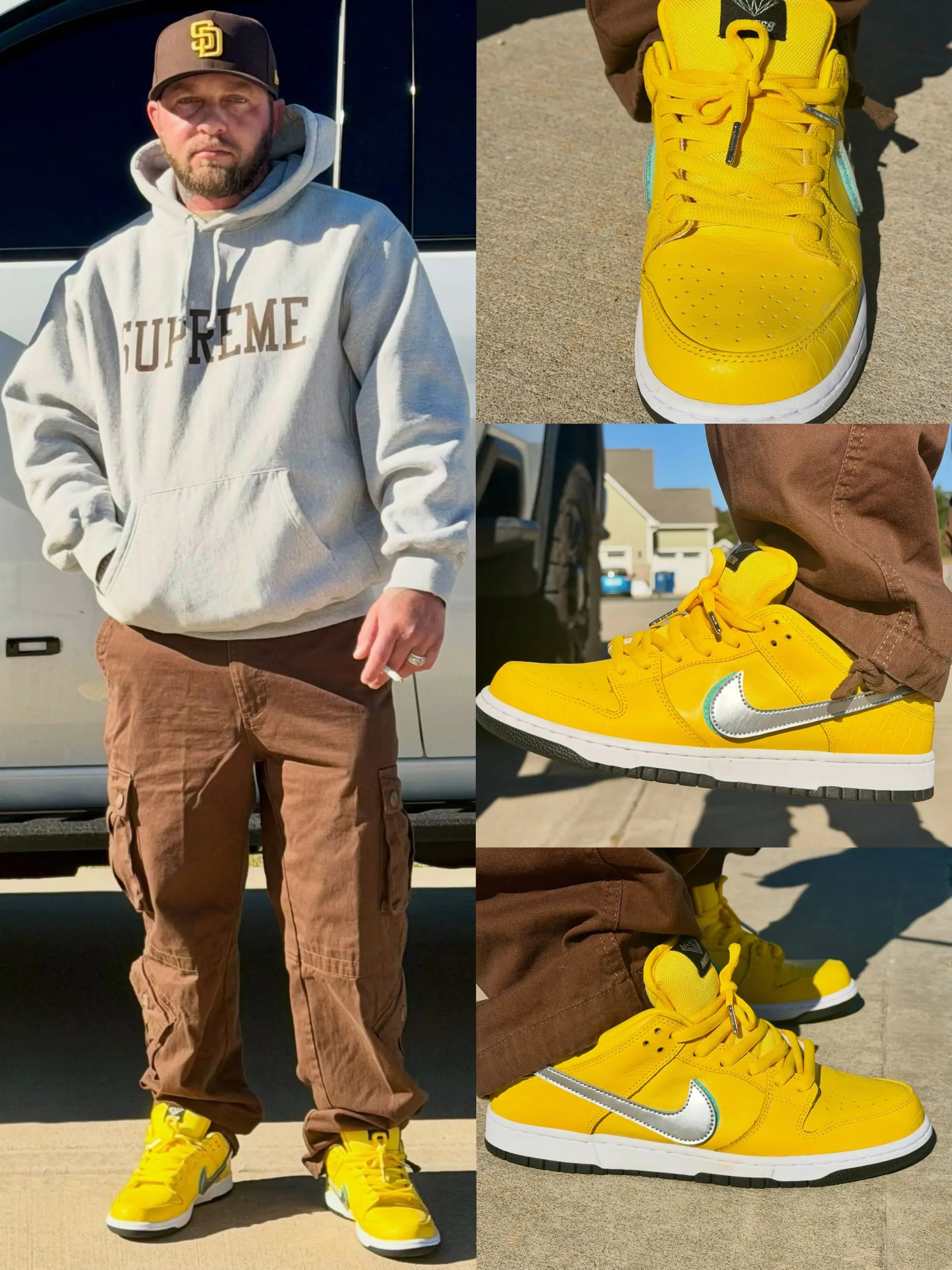稀有狠货|Nike SB Dunk Low「金丝雀钻石」家族亲友限定