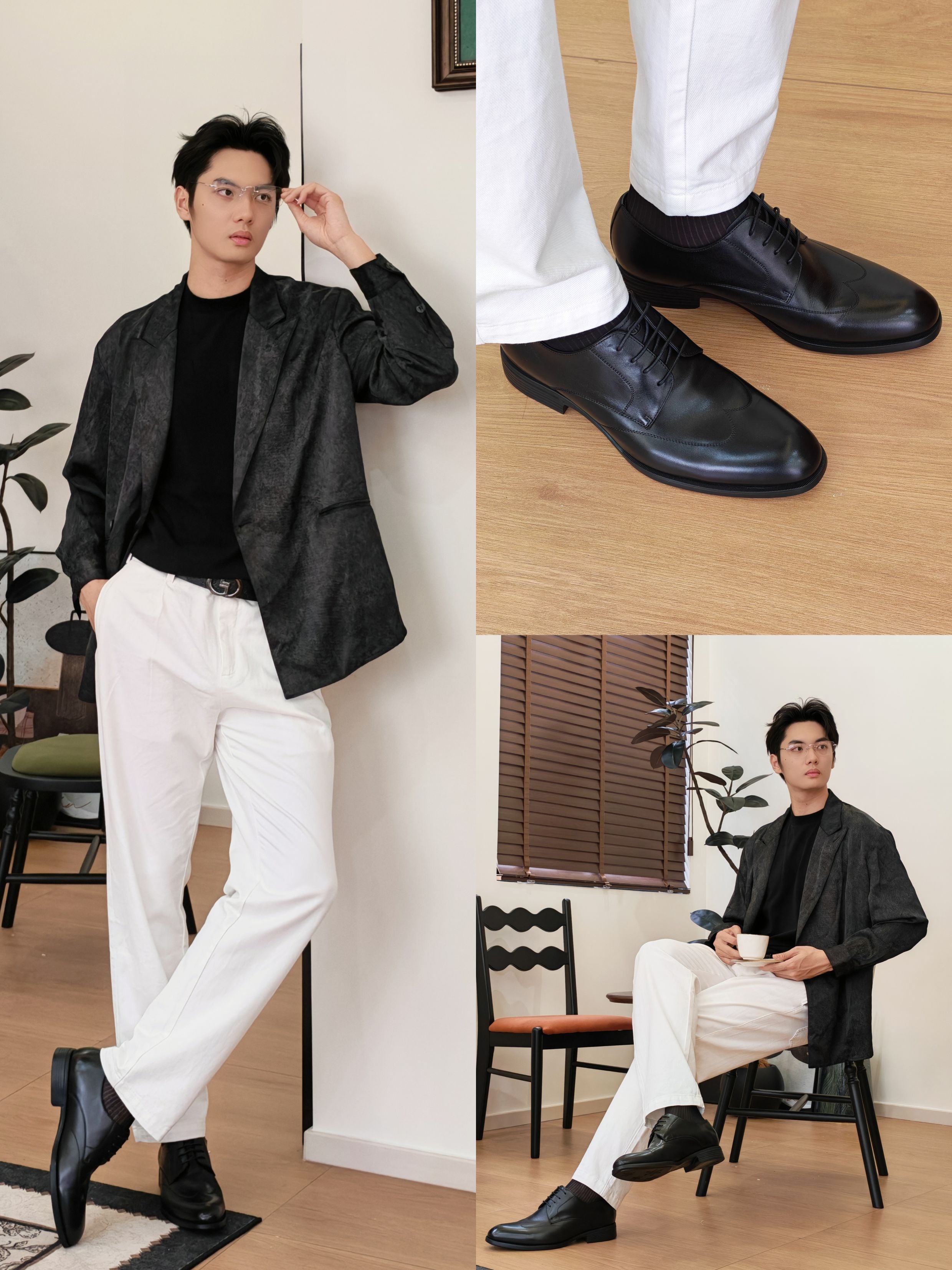 意式松弛绅装｜黑白轻熟男生穿搭🤵