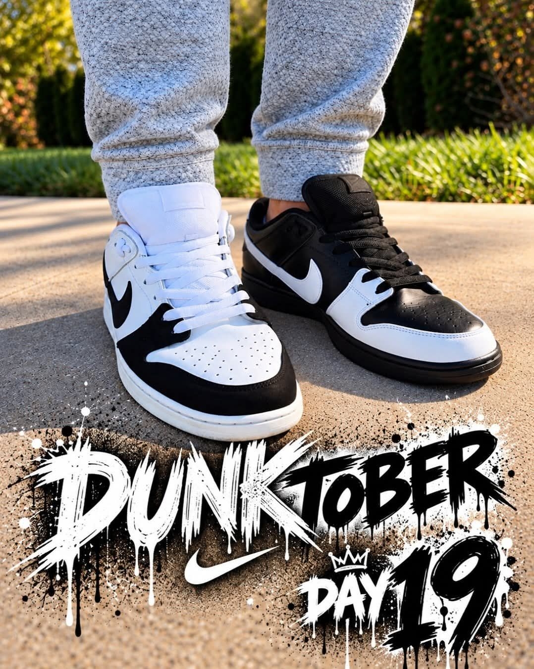 左右各有态度,Nike Dunk Low阴阳熊猫,穿搭神器