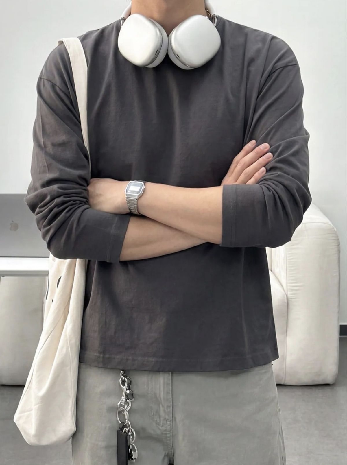 纯色基础长袖|男生干净穿搭,百搭不出错