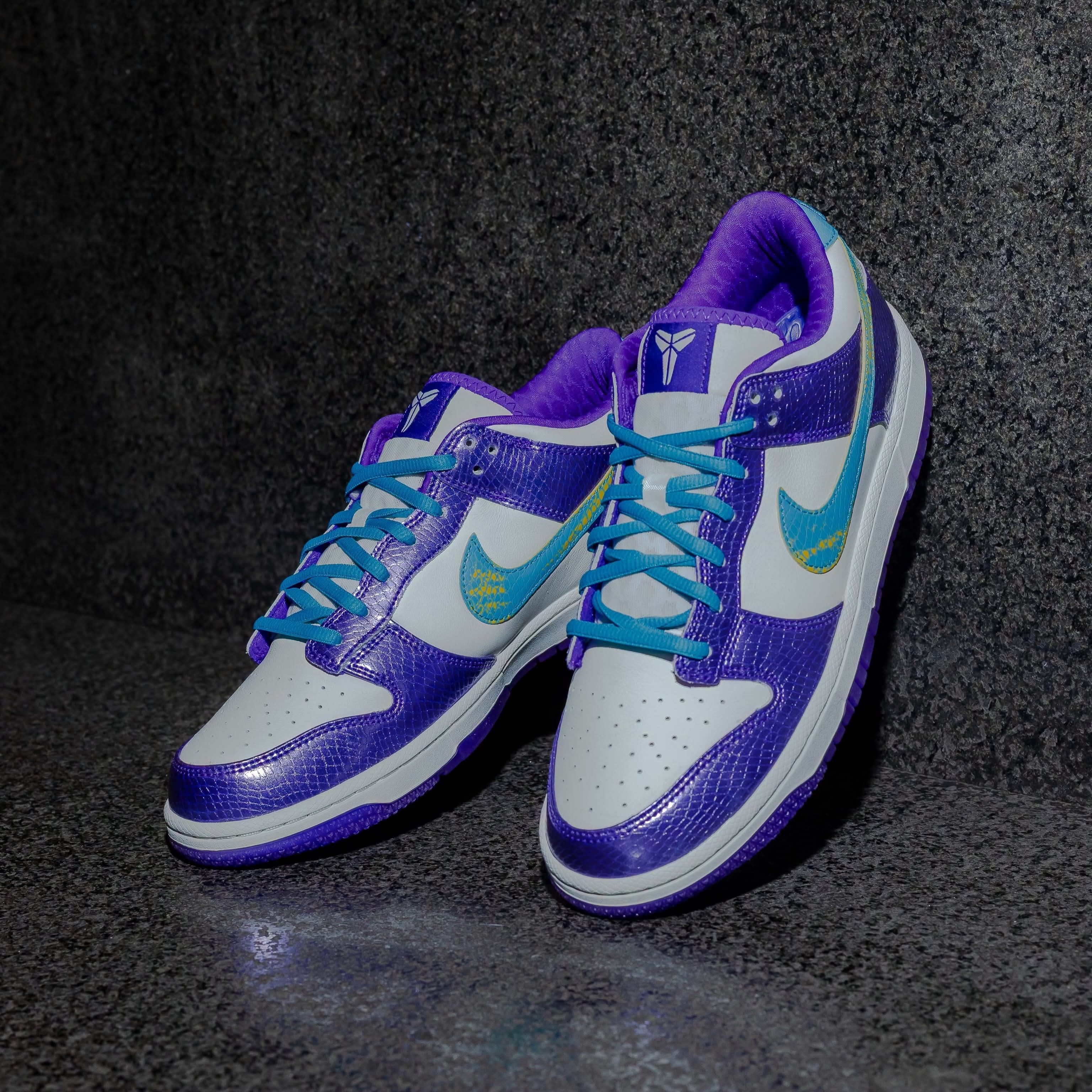 蛇鳞质感|Nike Dunk Low 科比联名,蓝勾点睛超有细节