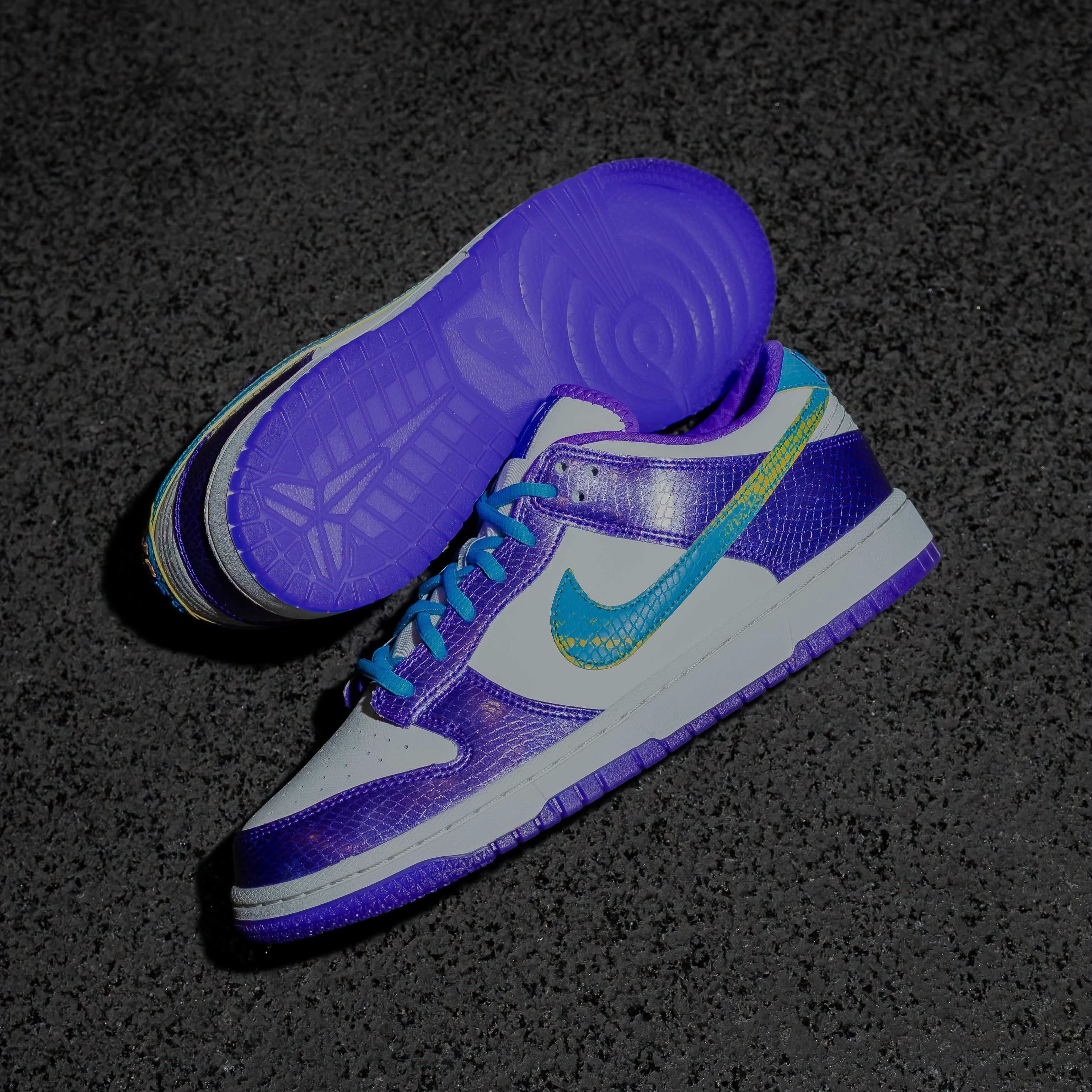 蛇鳞质感|Nike Dunk Low 科比联名,蓝勾点睛超有细节