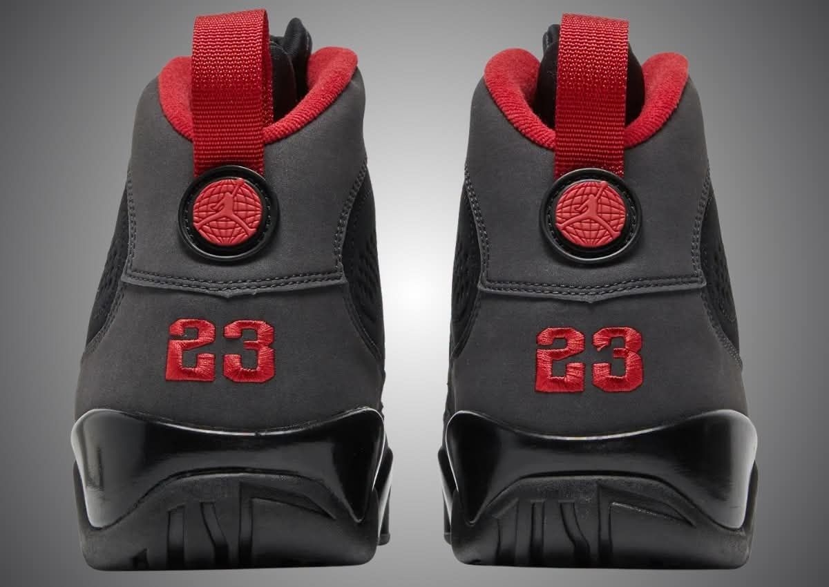 重磅复刻!Jordan 9 Charcoal 炭黑红将于2027秋季回归🔥
