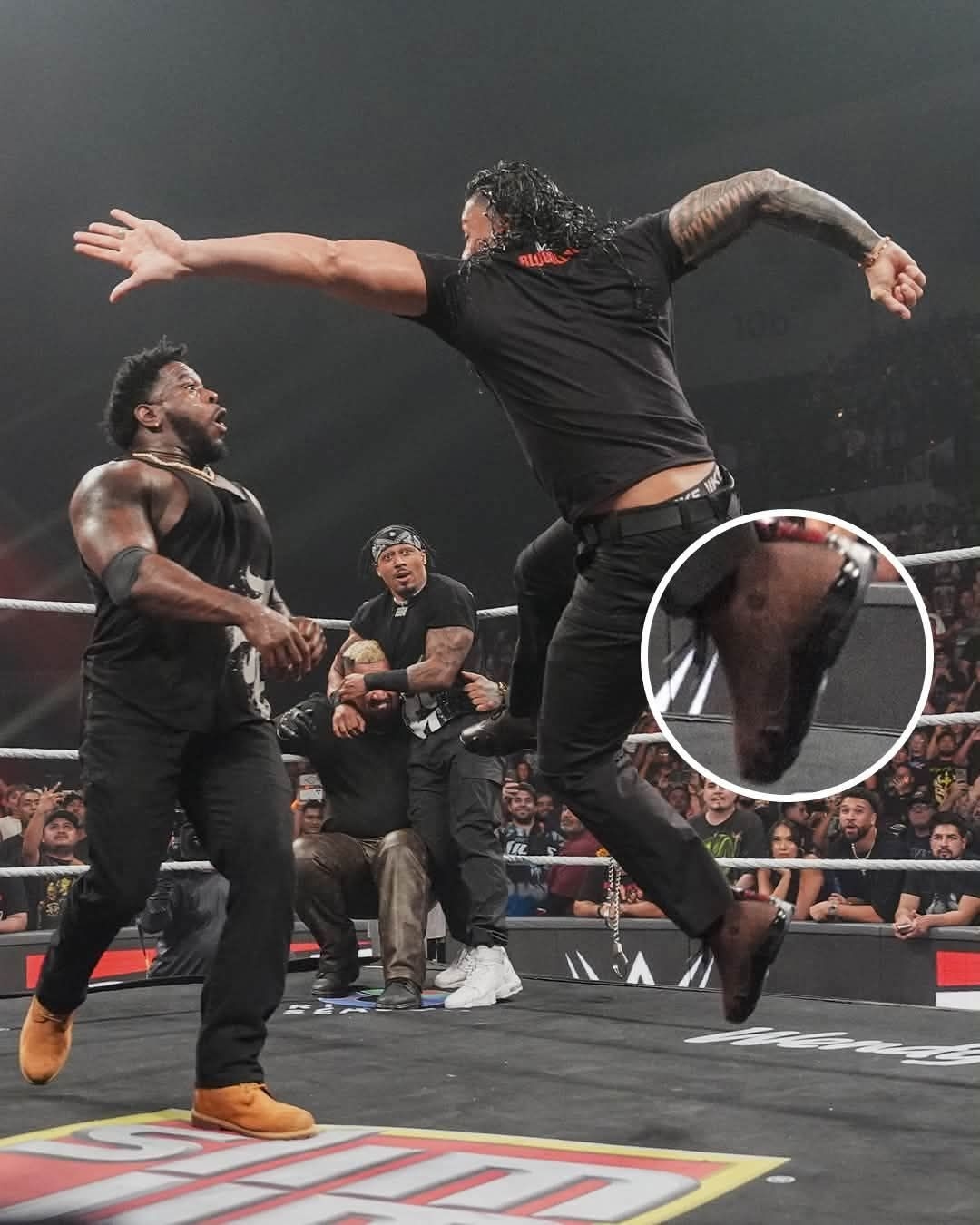 WWE重磅跨界｜Roman Reigns上脚AJ，粉丝疯狂催正式联名