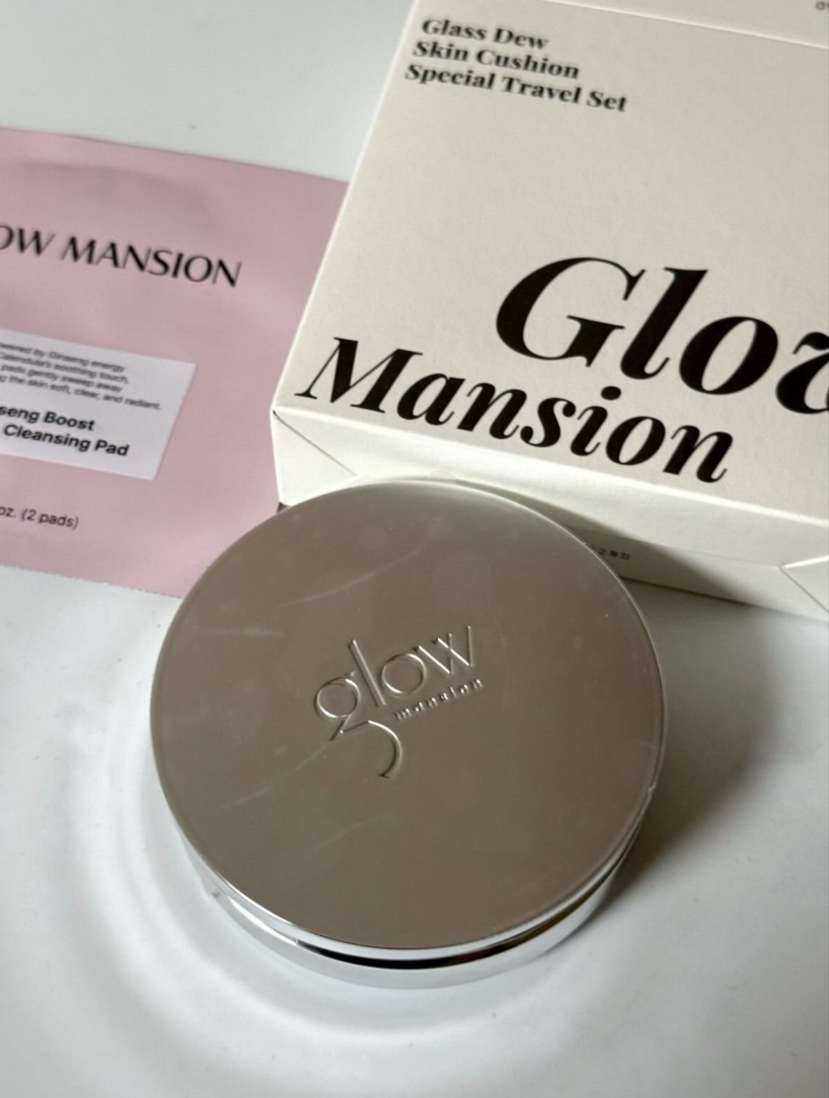 Glow Mansion银盒气垫|柔光奶油肌,便携补妆神器✨