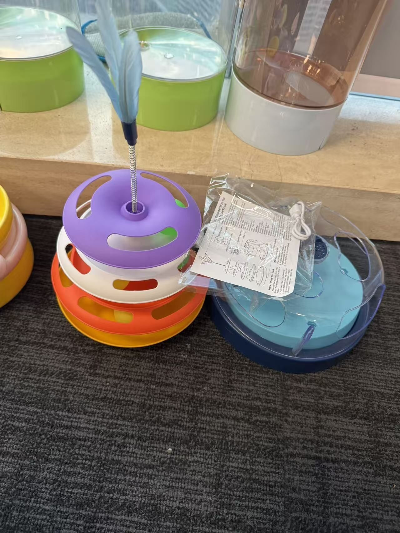上班怕猫咪孤单拆家?这个电动转盘太香了