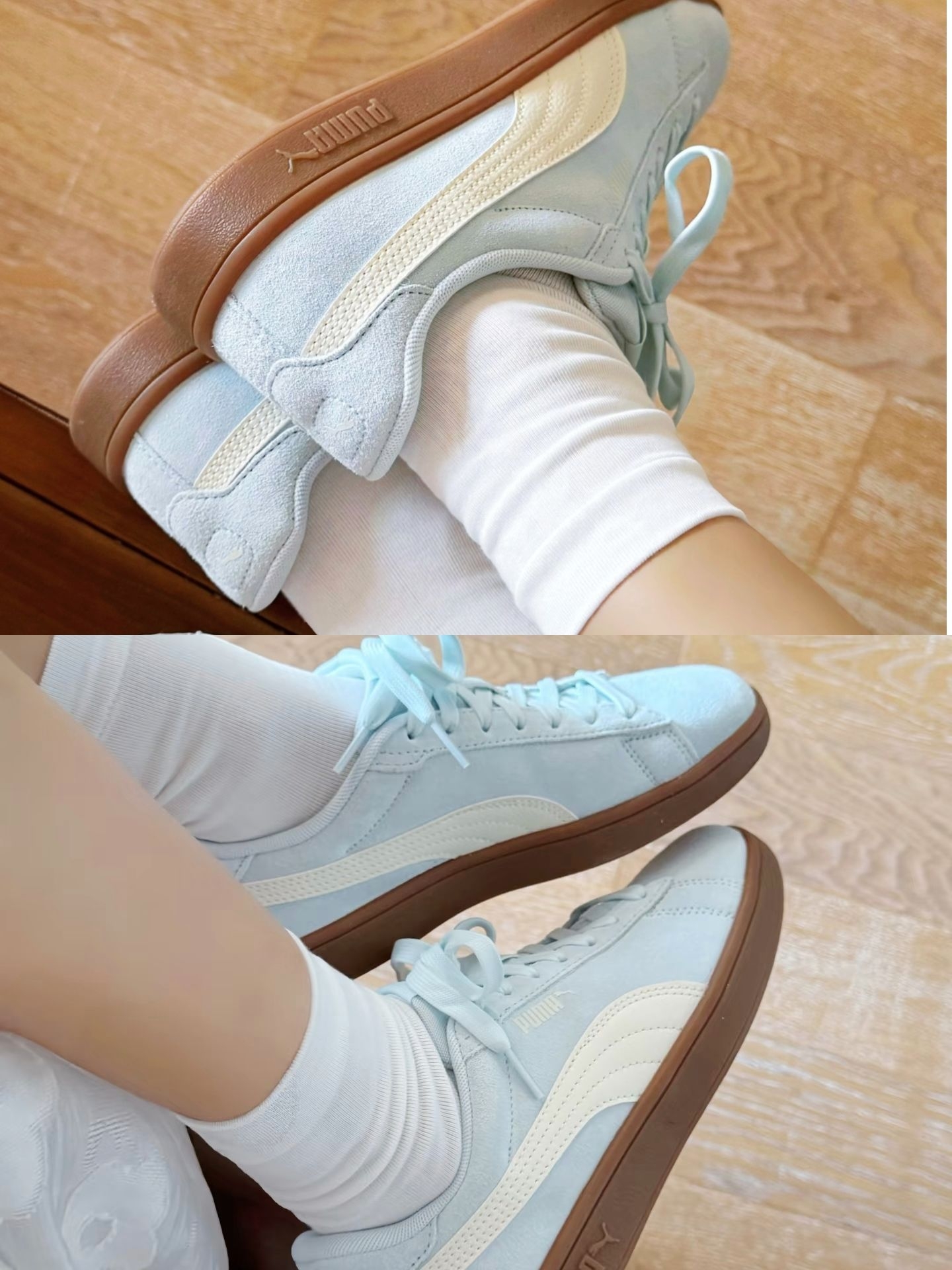 谁懂!Puma Smash 3.0 L这个海洋玻璃色真的太温柔了💙
