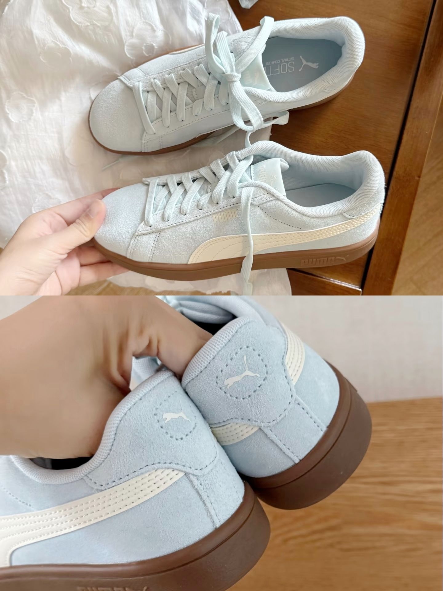 谁懂!Puma Smash 3.0 L这个海洋玻璃色真的太温柔了💙
