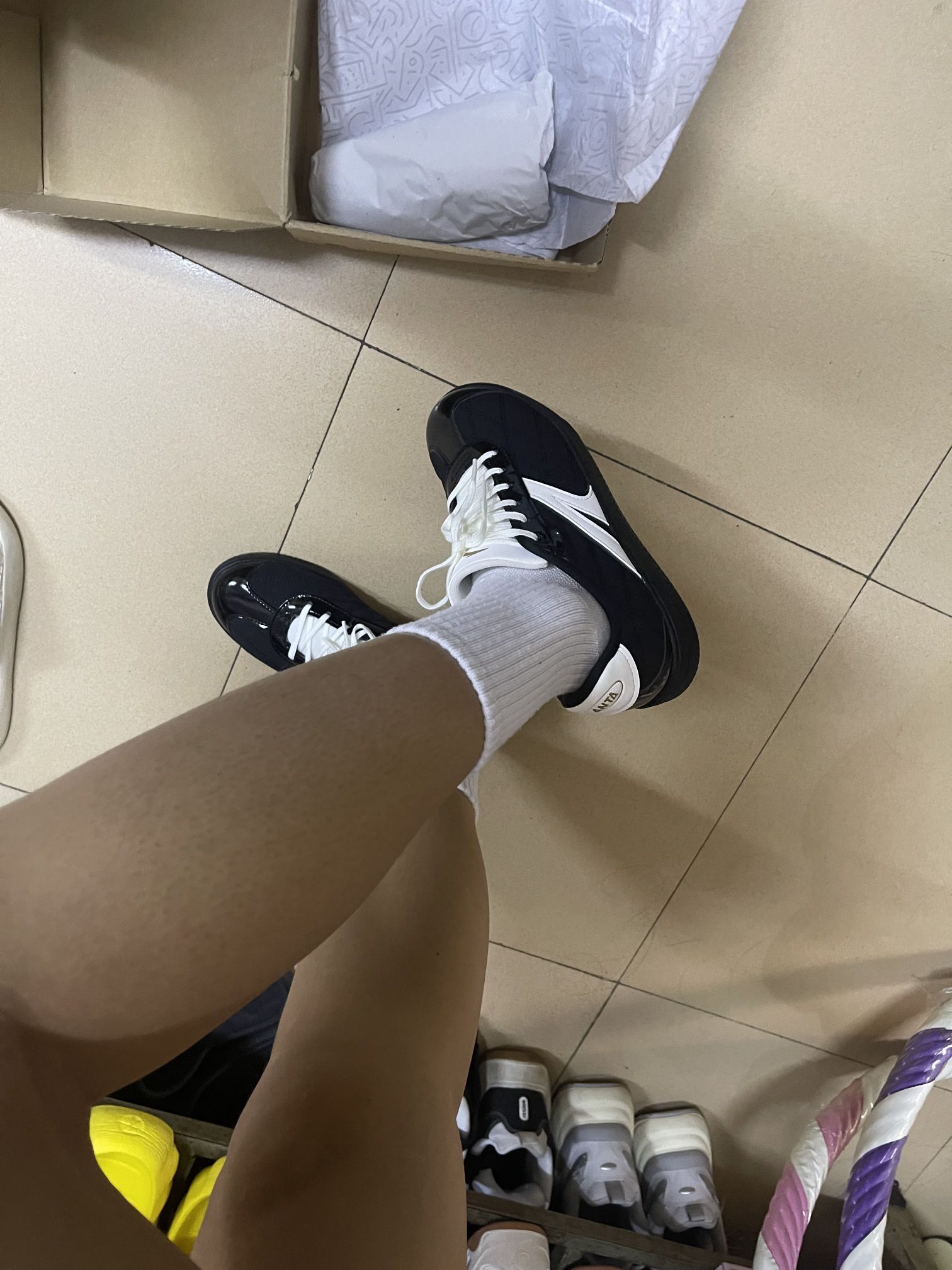 安踏板鞋上脚感受，我想说…