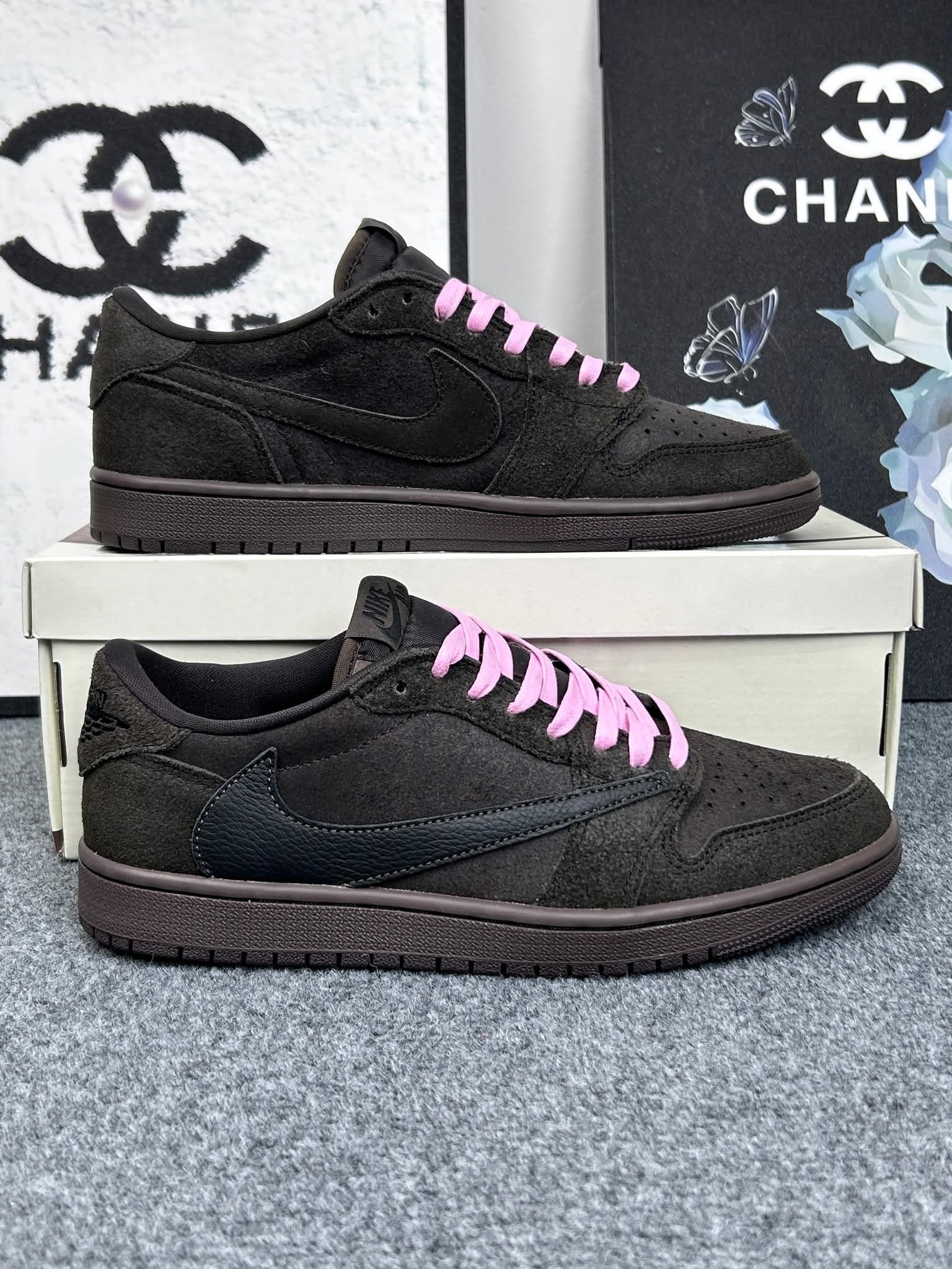 Travis Scott × AJ1 Low 丝绒摩卡倒钩|低调氛围感狠货