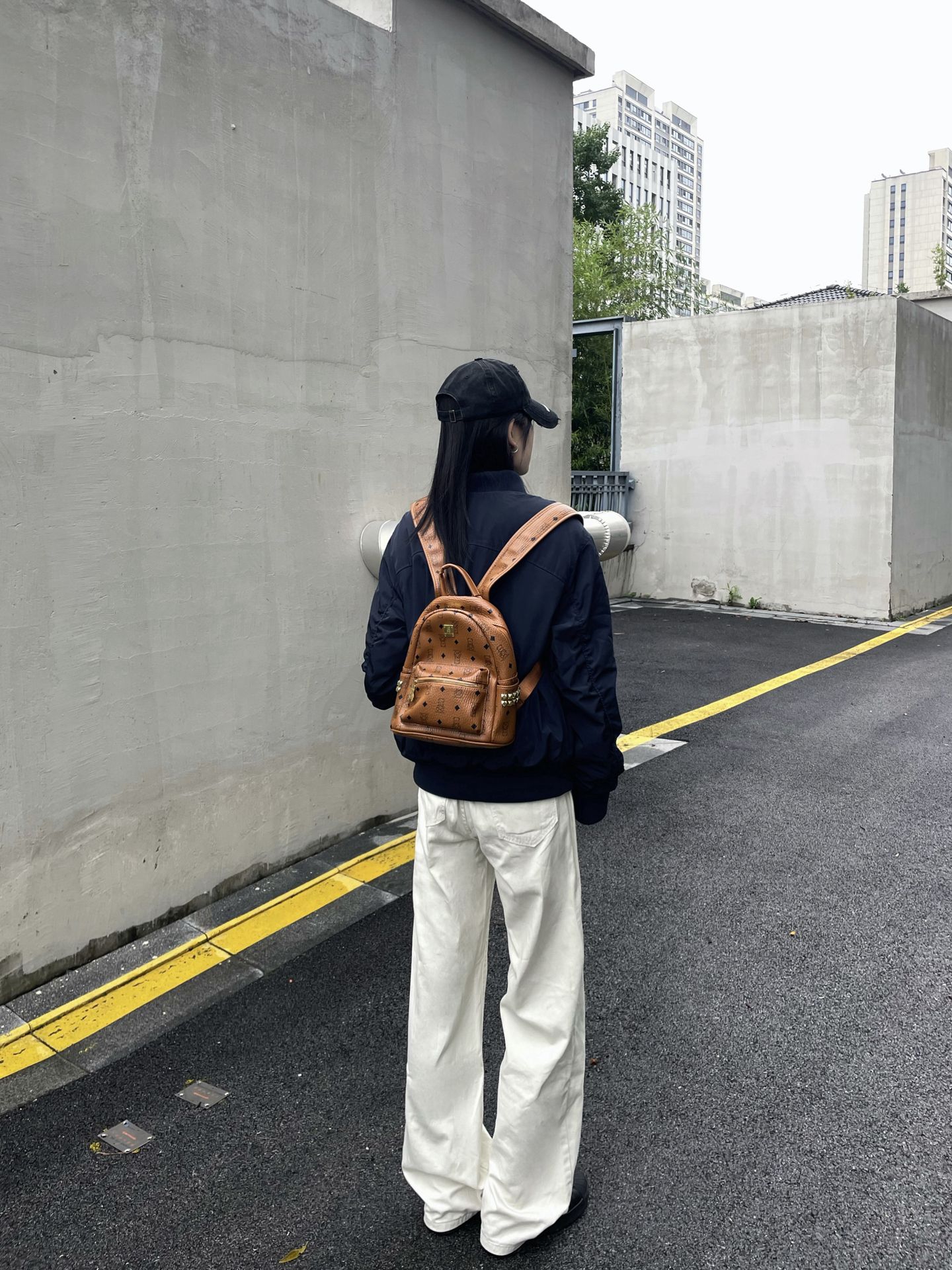 早秋街头不费力look~