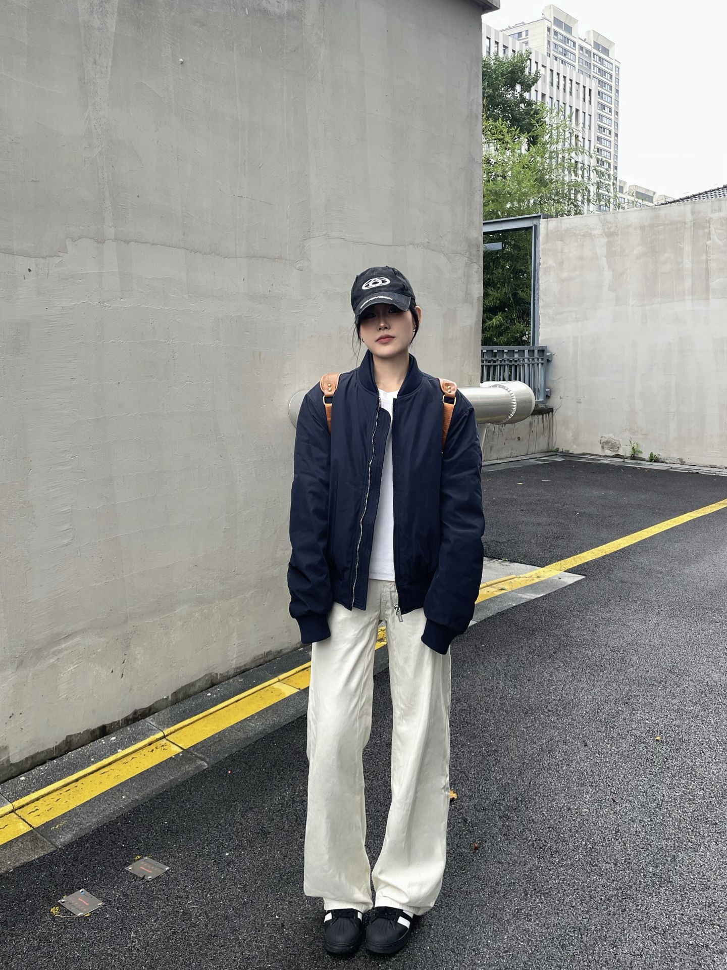 早秋街头不费力look~