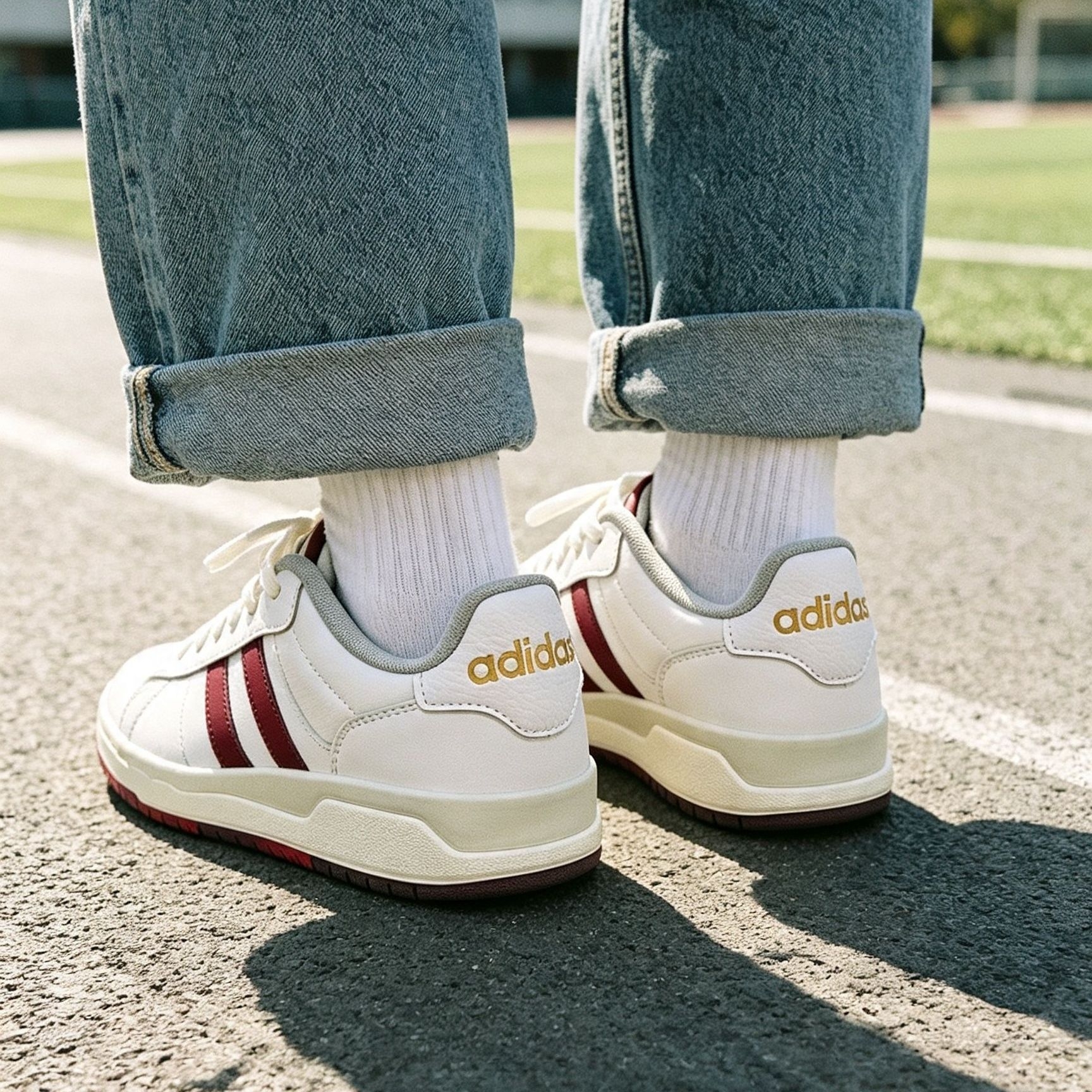 谁懂啊!adidas这双复古板鞋太好搭了