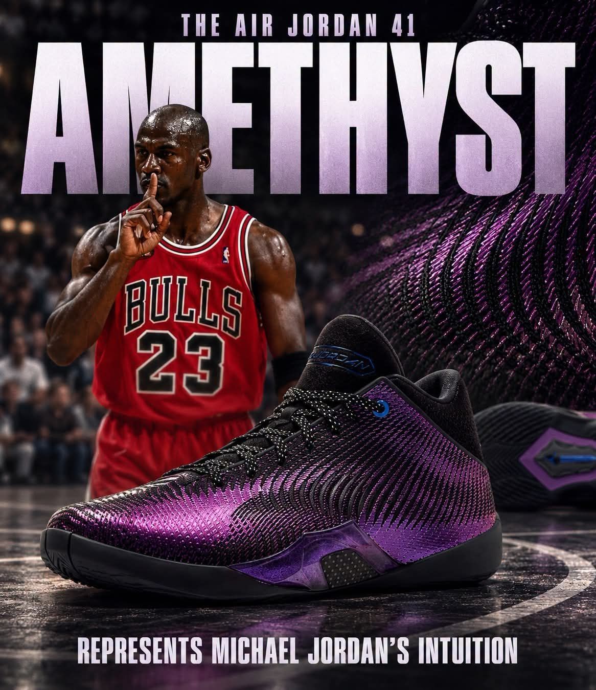 Air Jordan 41 Amethyst紫晶|属于乔丹的直觉之靴