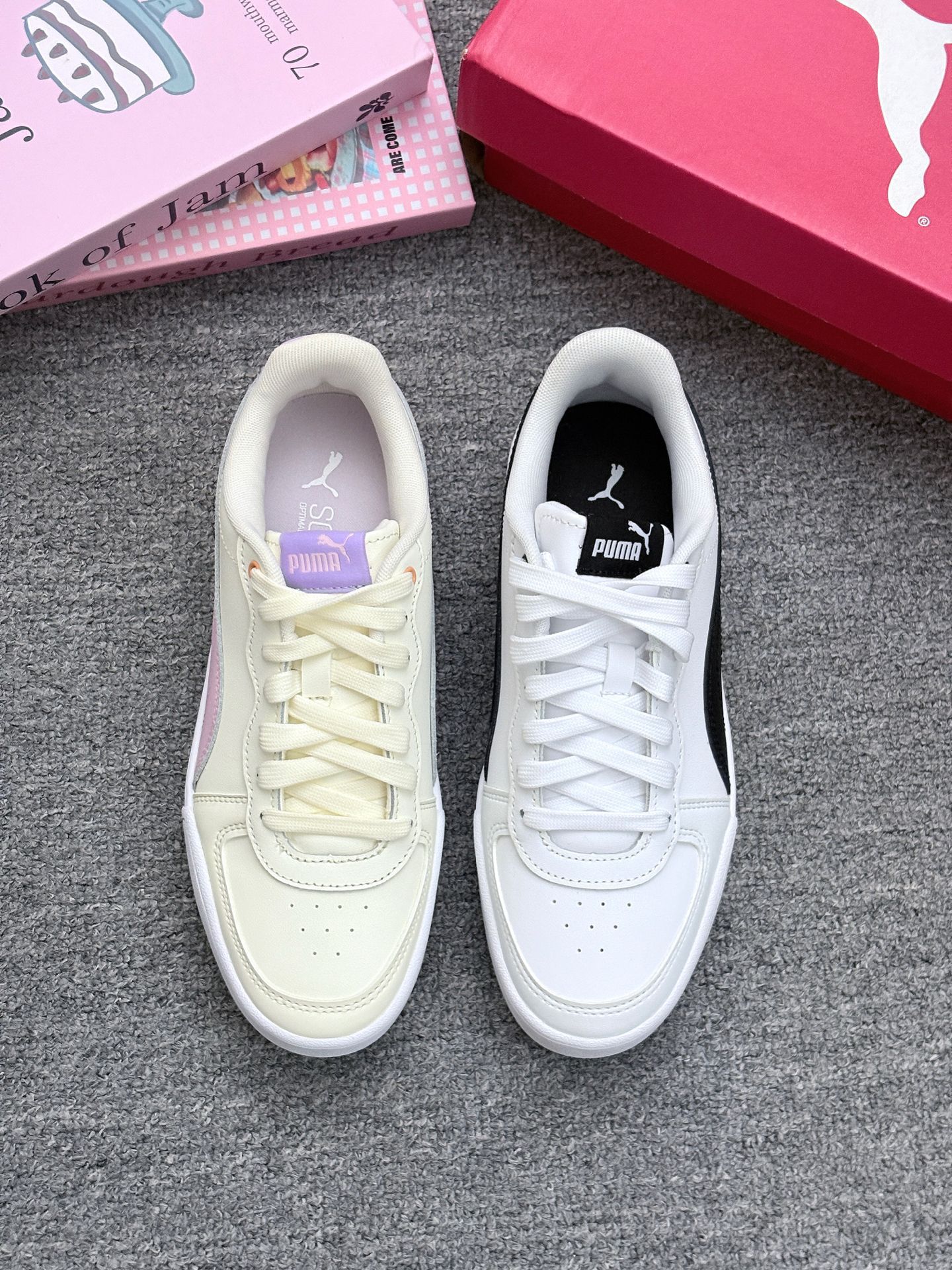 男♂盆友送的PUMA鸳鸯鞋👟求大家帮忙鉴定一下素真还是假的……ಥ﹏ಥ